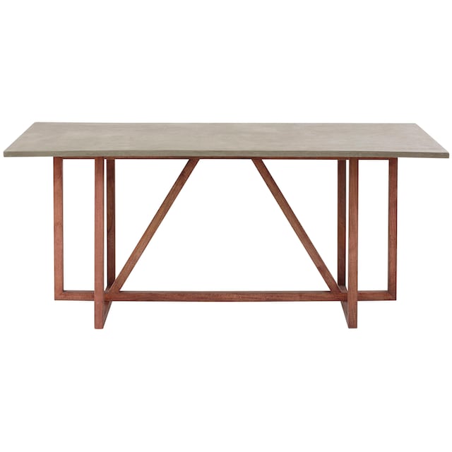 Home affaire Esstisch »Beton«, aus massiven Mangoholz, Tischplatte im  Beton-Optik Look, Breite 180 cm bei OTTO