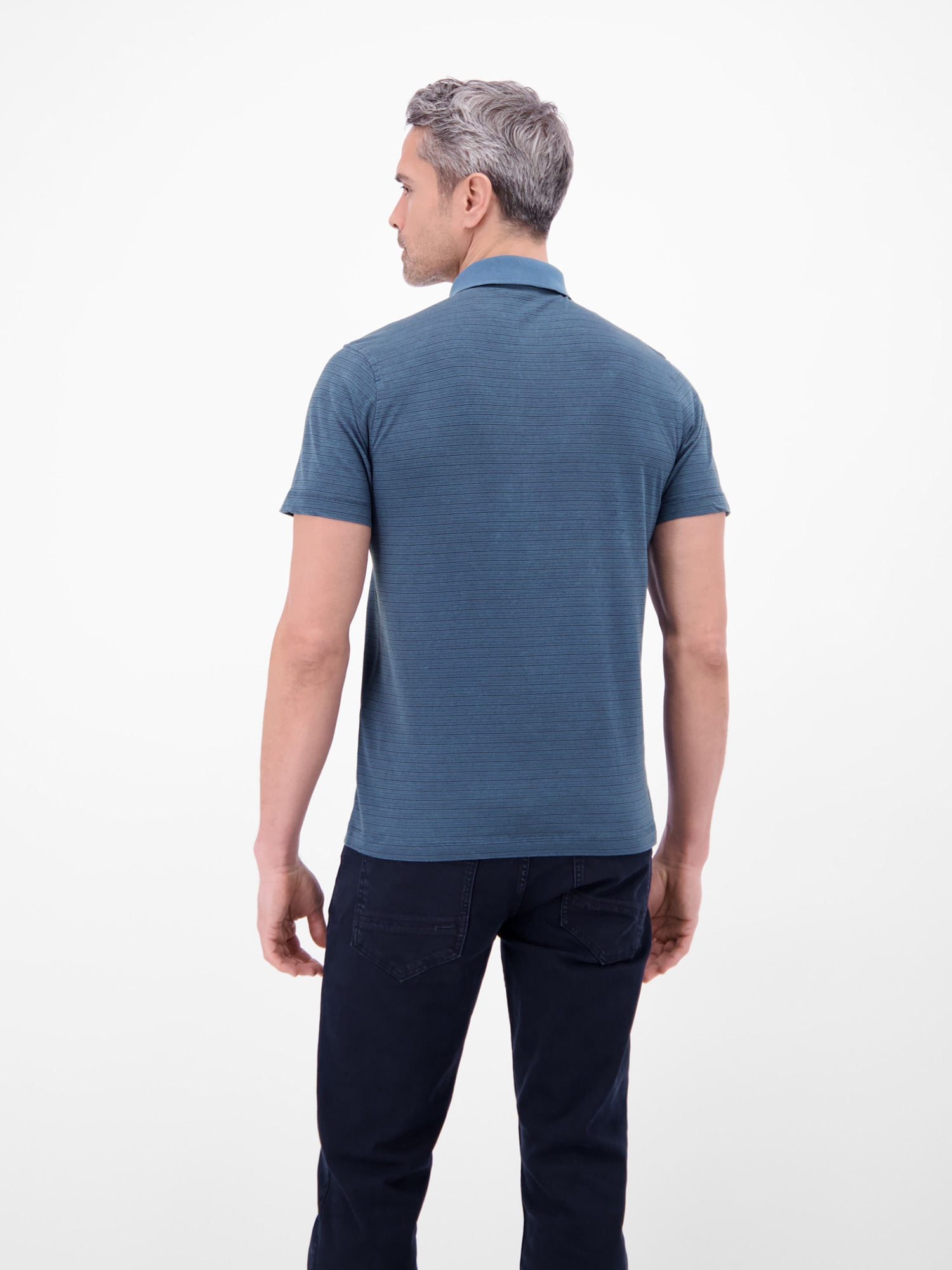 LERROS Poloshirt »Poloshirt mit Fineliner-Optik, 100 % Baumwolle«
