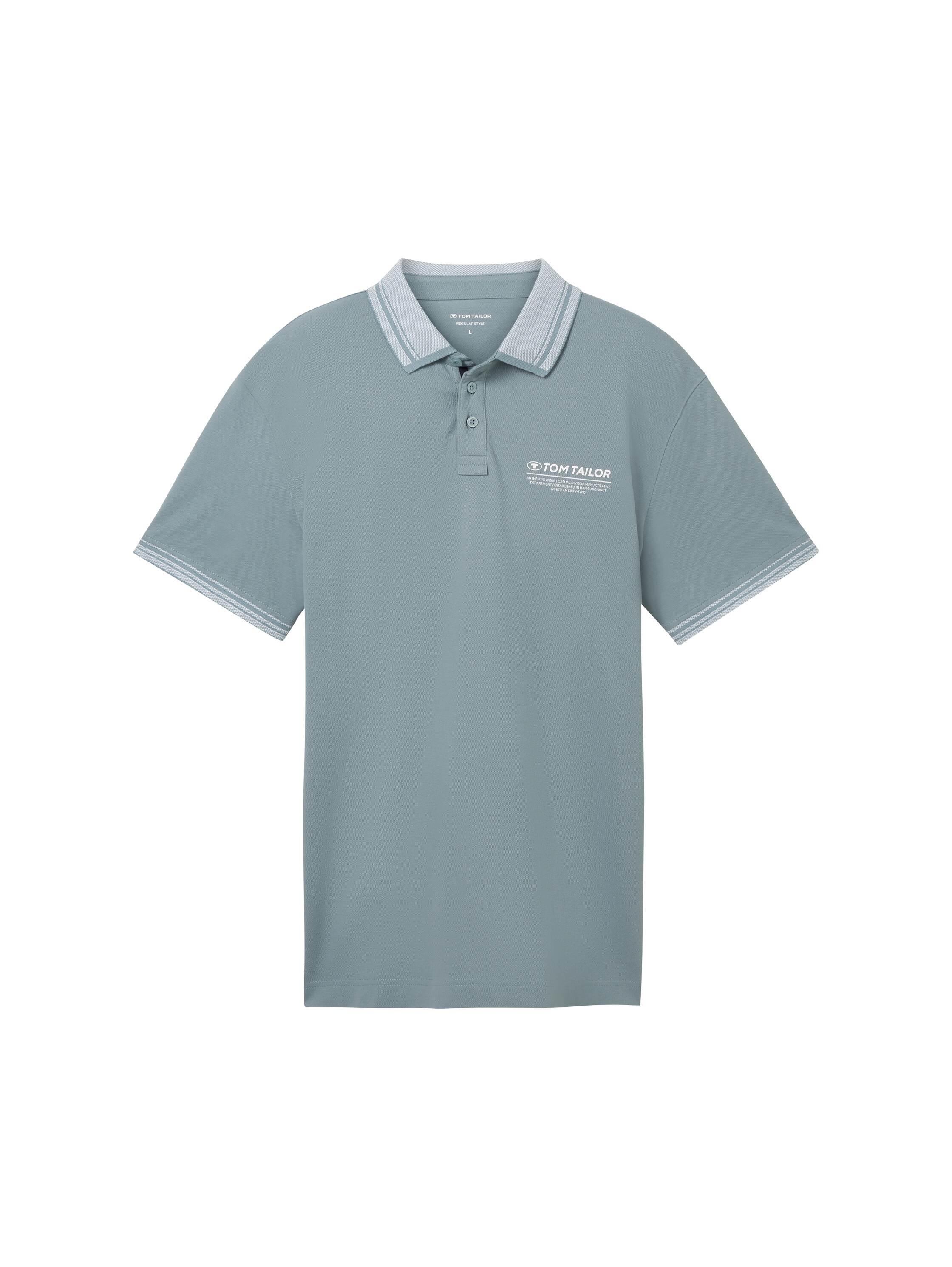 TOM TAILOR Poloshirt, mit Logo-Schriftzug auf der Brust