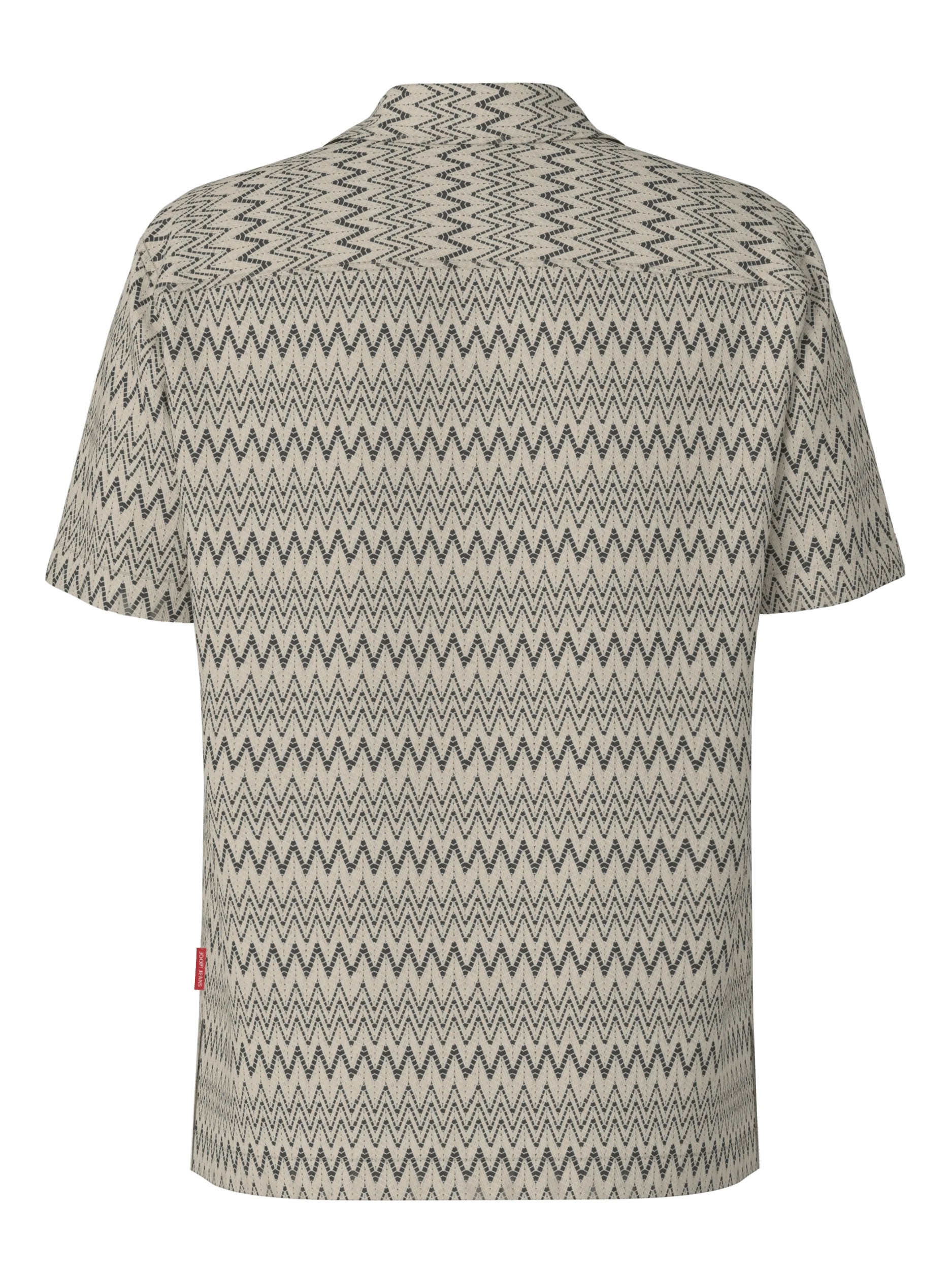 Joop Jeans Kurzarmhemd »Hanau« mit durchgehendem Zickzack-Muster