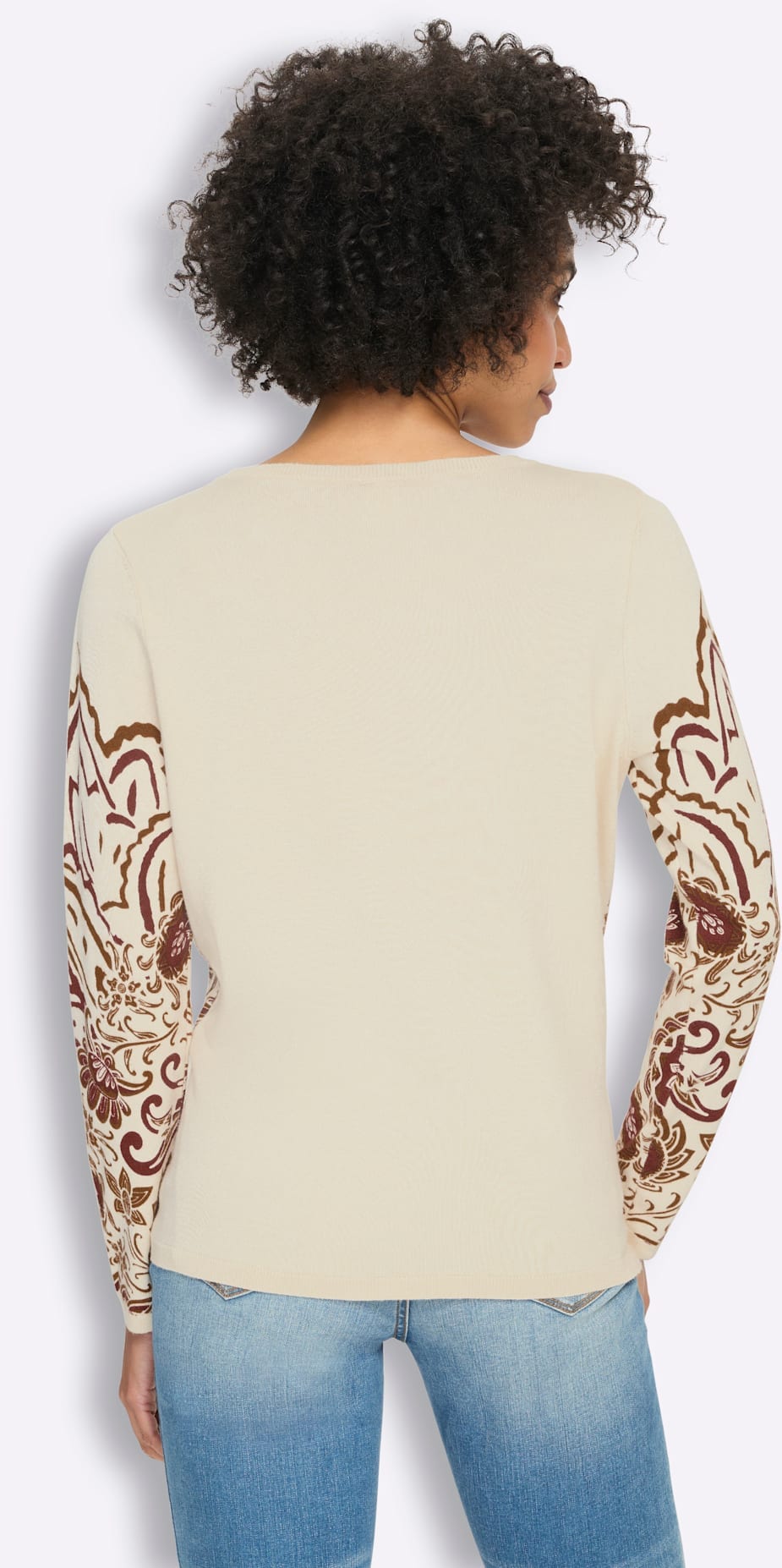 heine Strickpullover »Druck-Pullover«