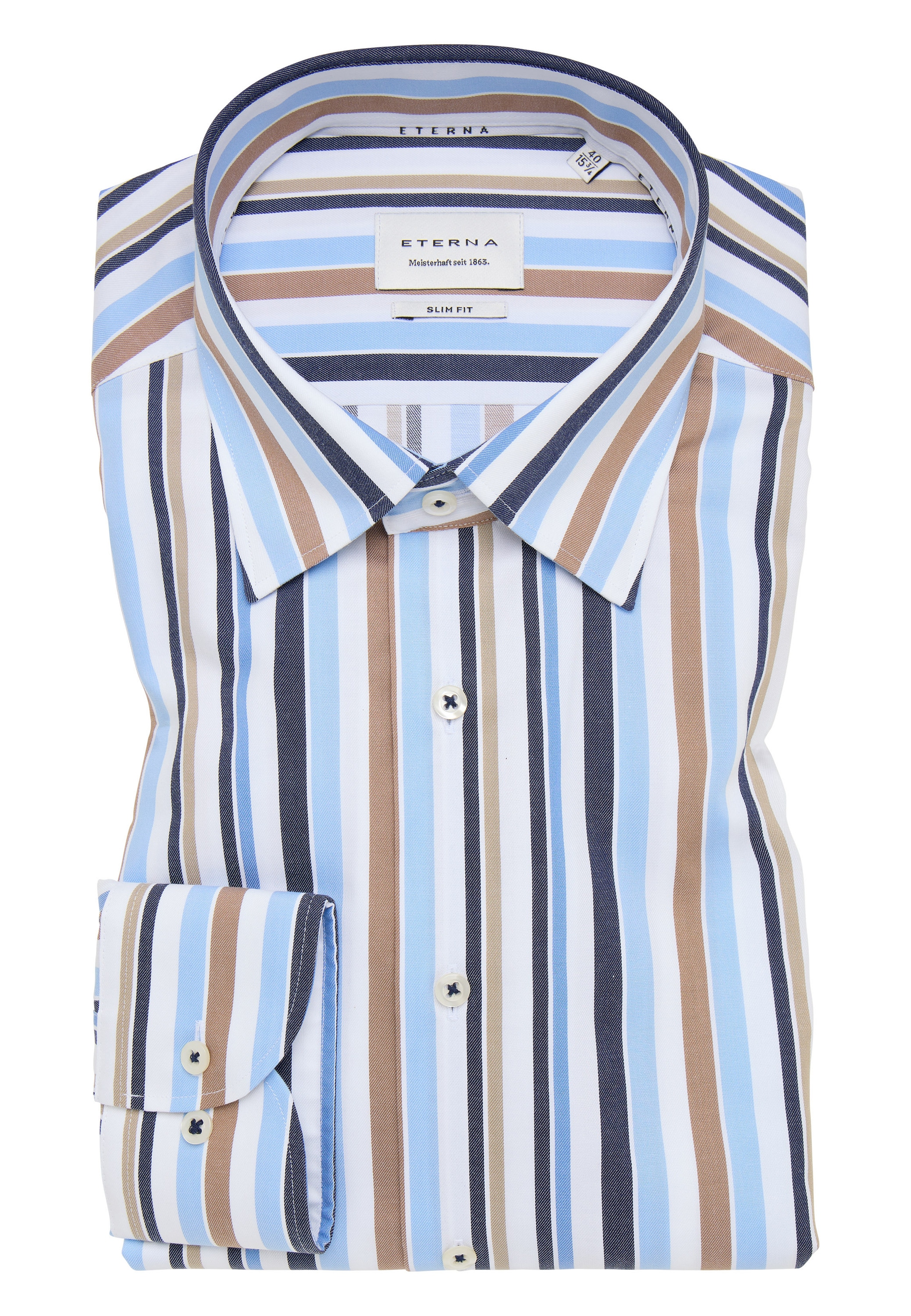 Eterna Langarmhemd »SLIM FIT« NON IRON (bügelfrei)