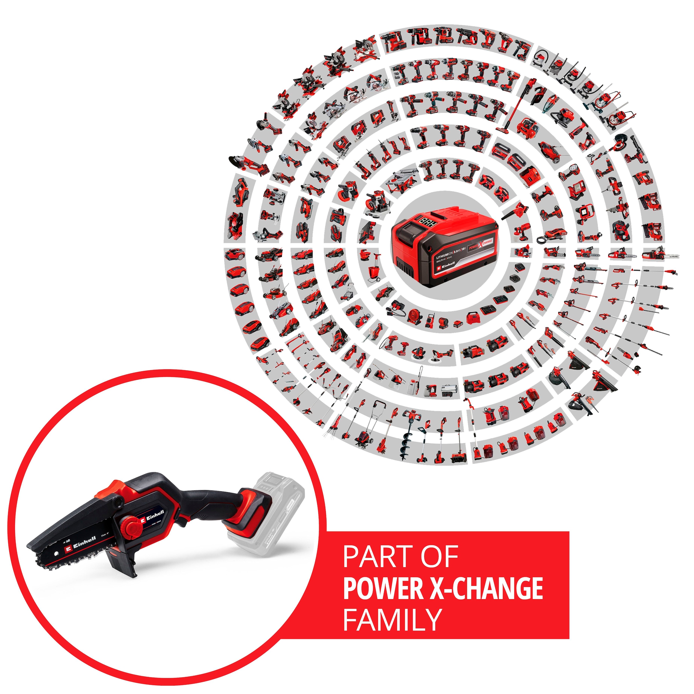 Einhell Akku-Kettensäge »Power X-Change GE-PS 18/15 Li BL-Solo« mit bürstenlosem Motor