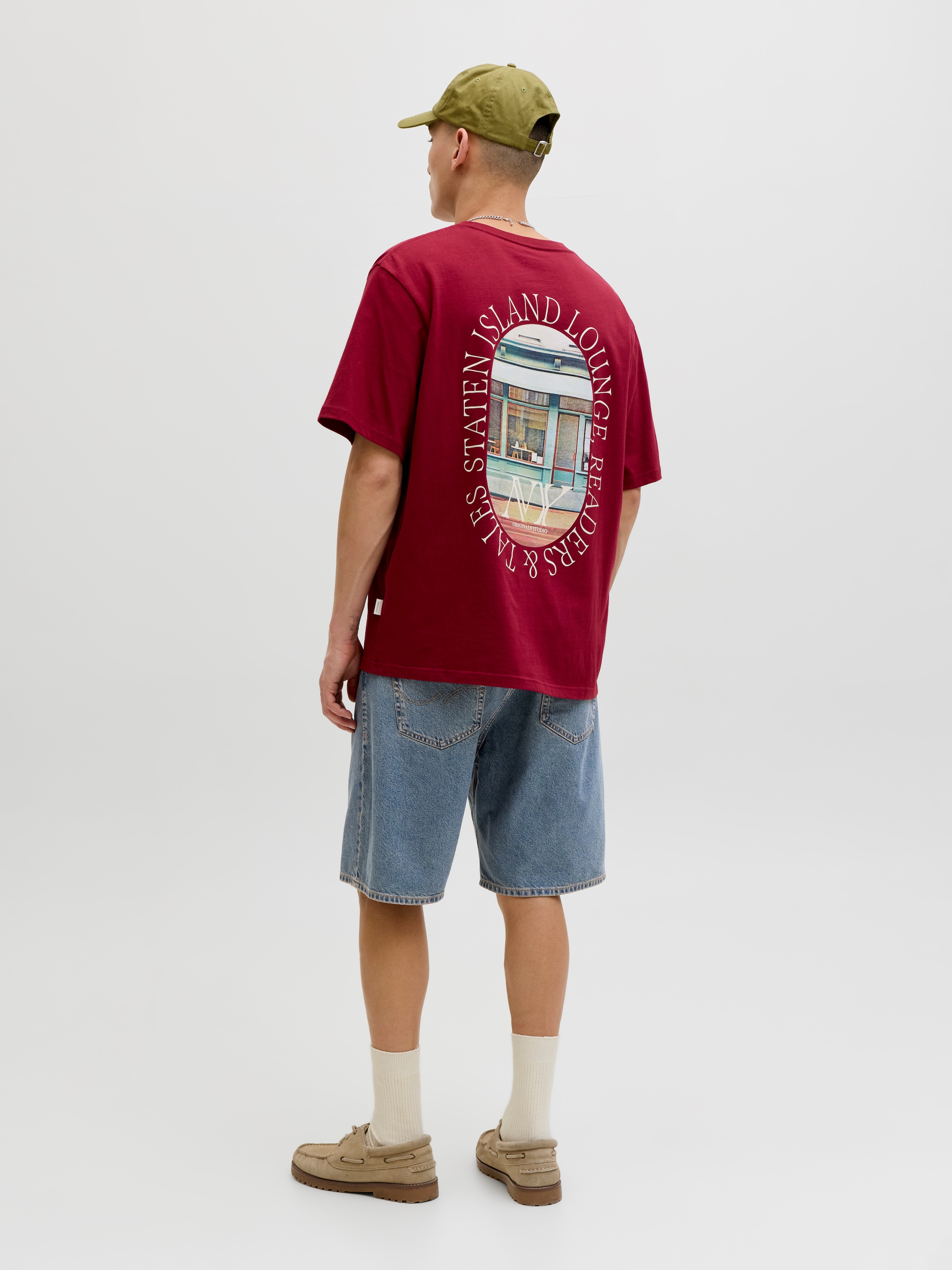 Jack & Jones Jeansshorts »JJITONY JJORIGINAL SHORTS AM 460 SN« Baumwollmischung, relaxed fit