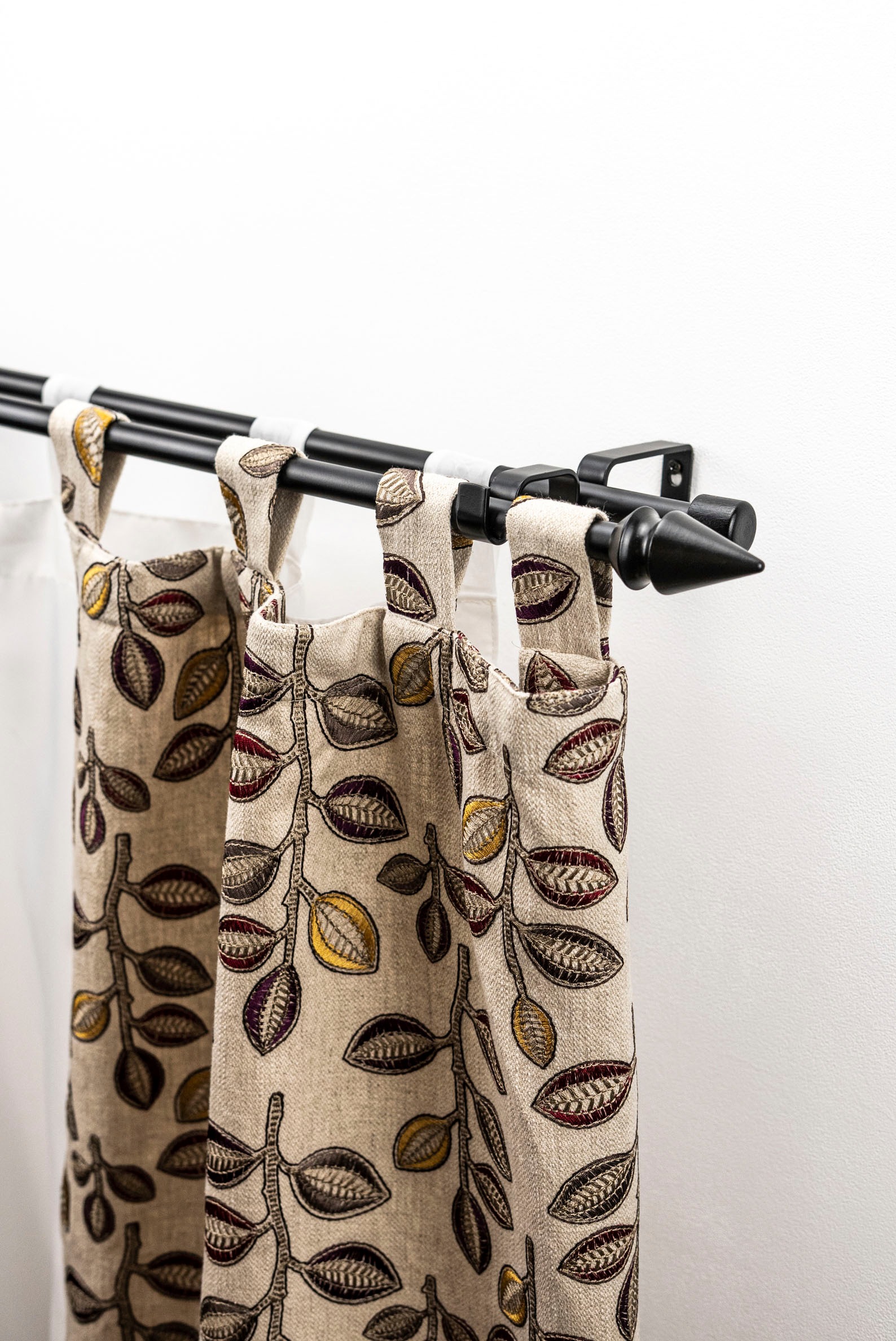 GARESA Gardinenstange »SPYRNA mit offenem Träger« Ø 16 mm 2 läufig-läufig Wunschmaßlänge Vorhanggarnitur, verlängerbar, Spitze, ohne Ringe