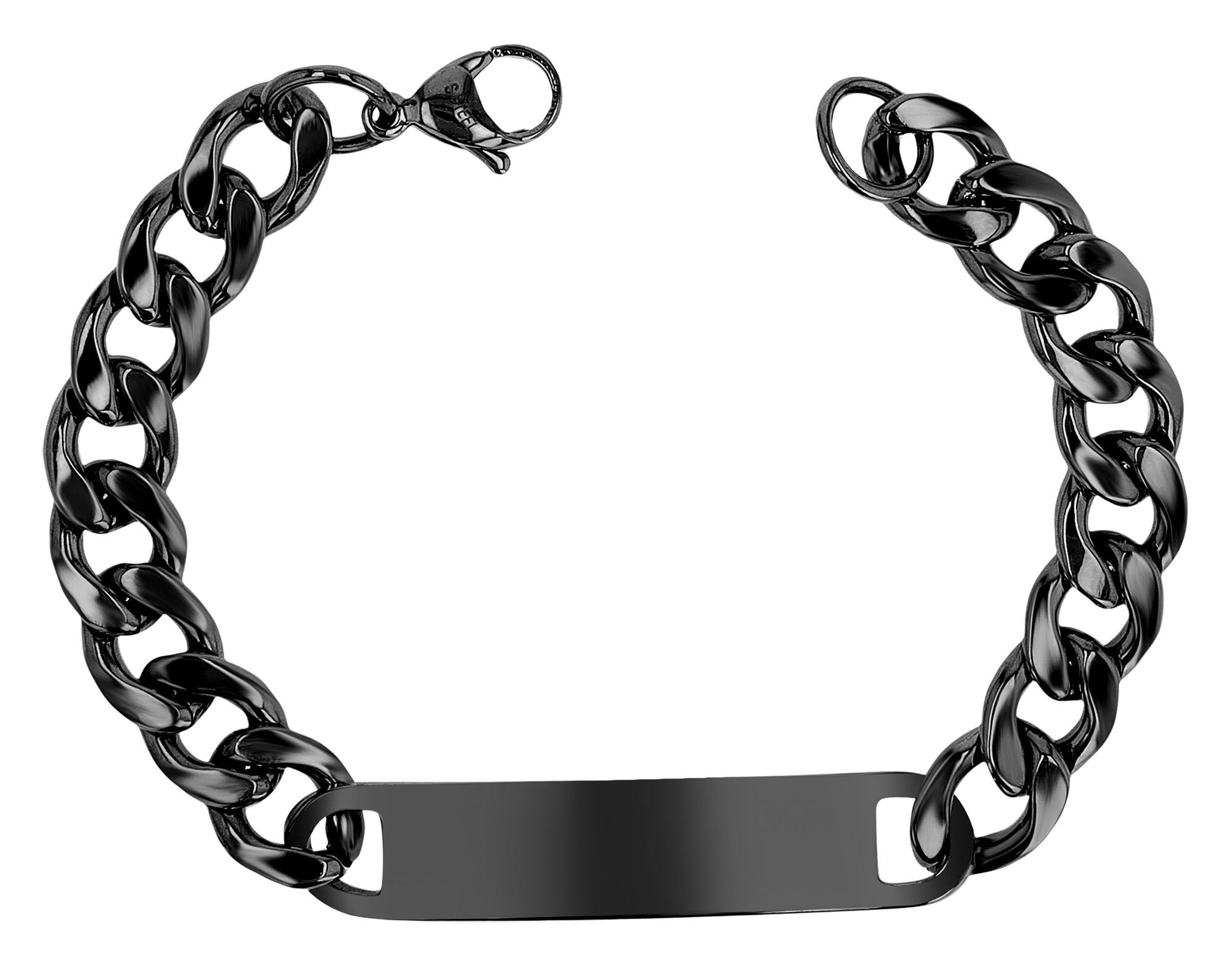 Adelia´s Panzerarmband »Unisex Armband ¿ Panzerarmband aus Edelstahl 21 cm«