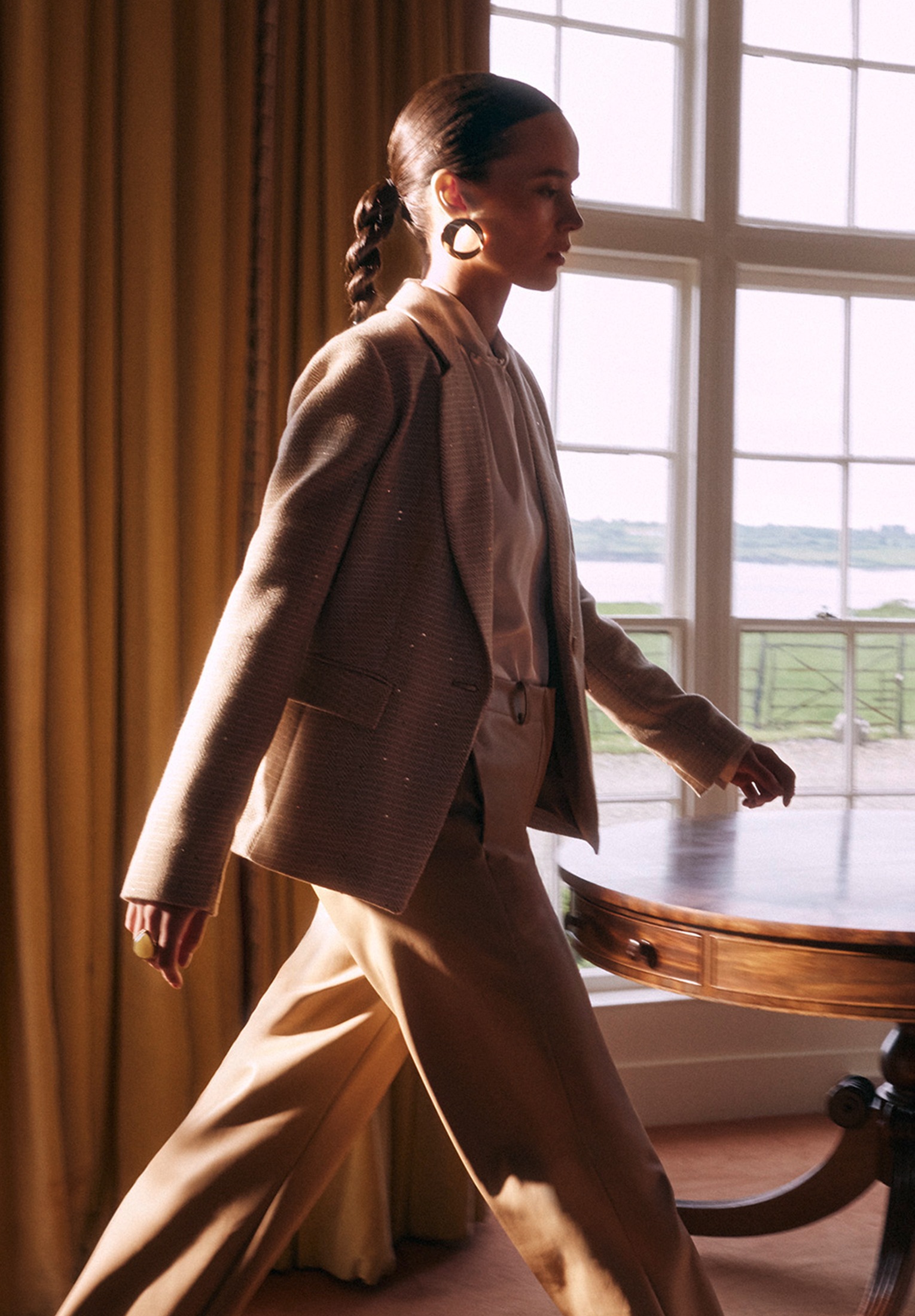Betty&Co Kurzblazer »Kurzblazer mit Hahnentrittmuster«