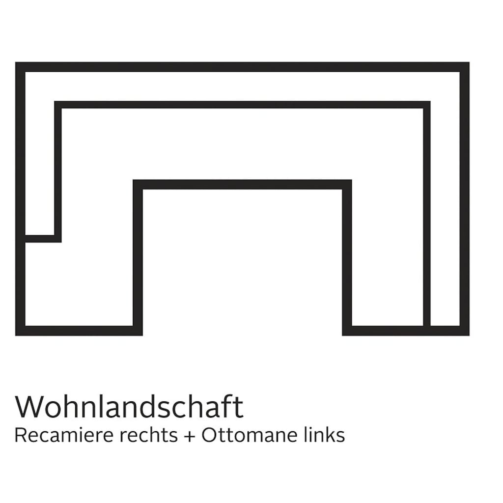 TRENDMANUFAKTUR Wohnlandschaft