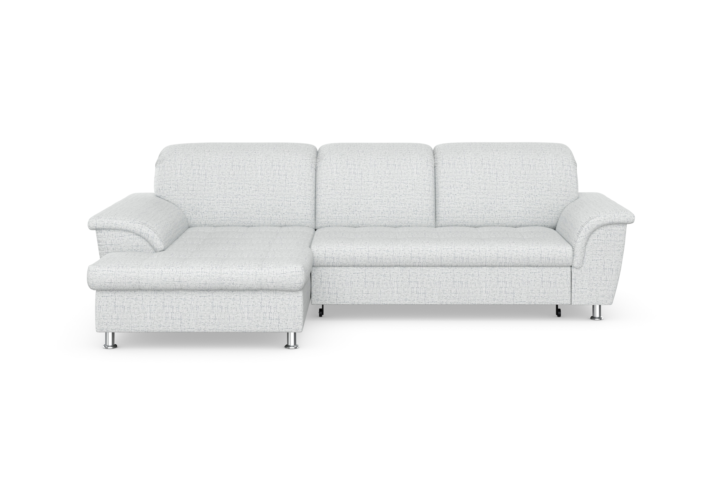 DOMO collection Ecksofa Franzi, wahlweise mit Bettfunktion, Bettkasten und Kopfteilverstellung