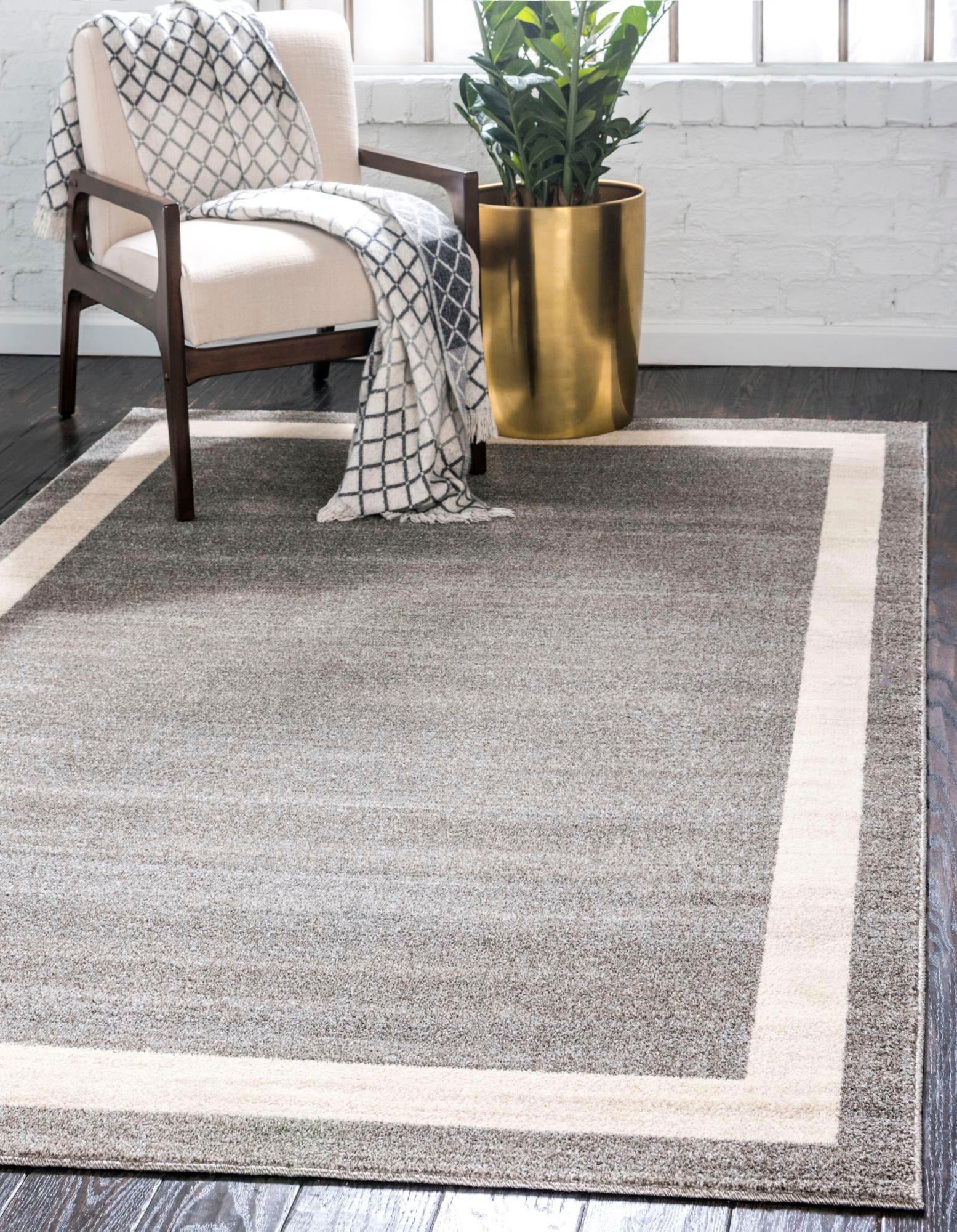 Myflair Möbel & Accessoires Teppich »Good Times Lagerräumung«, rechteckig, 13 mm Höhe, Kurzflor, gewebt, melierte Optik, mit Bordüre