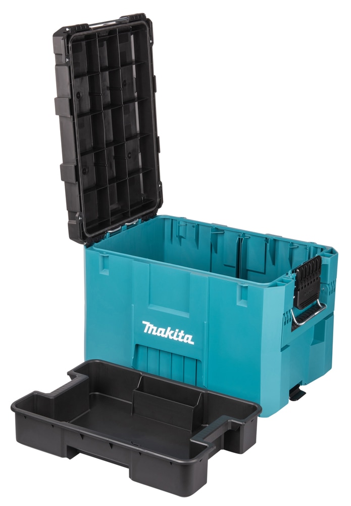 Makita Werkzeugbox »MAKTRAK Erweiterung  XL »P-91023« max. 45 kg, 58,49L« Effizientes Be- und Entladen mit dem MAKTRAK Koffer Sortiment