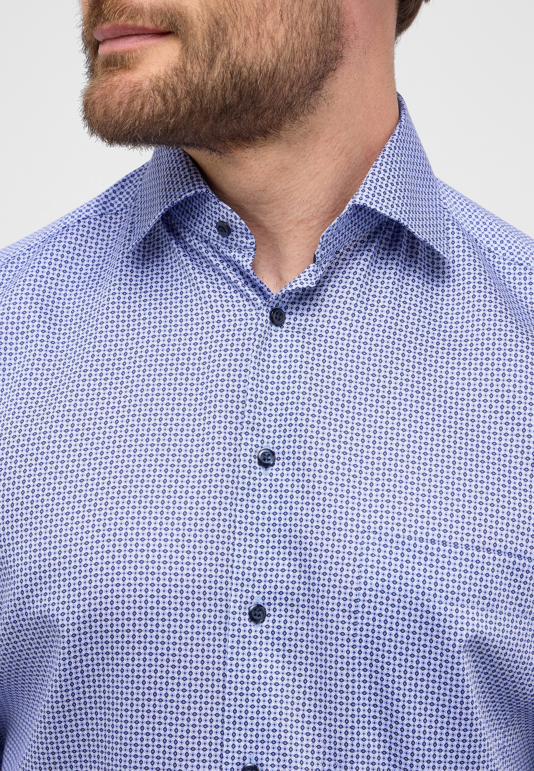 Eterna Langarmhemd »COMFORT FIT«, NON IRON (bügelfrei)