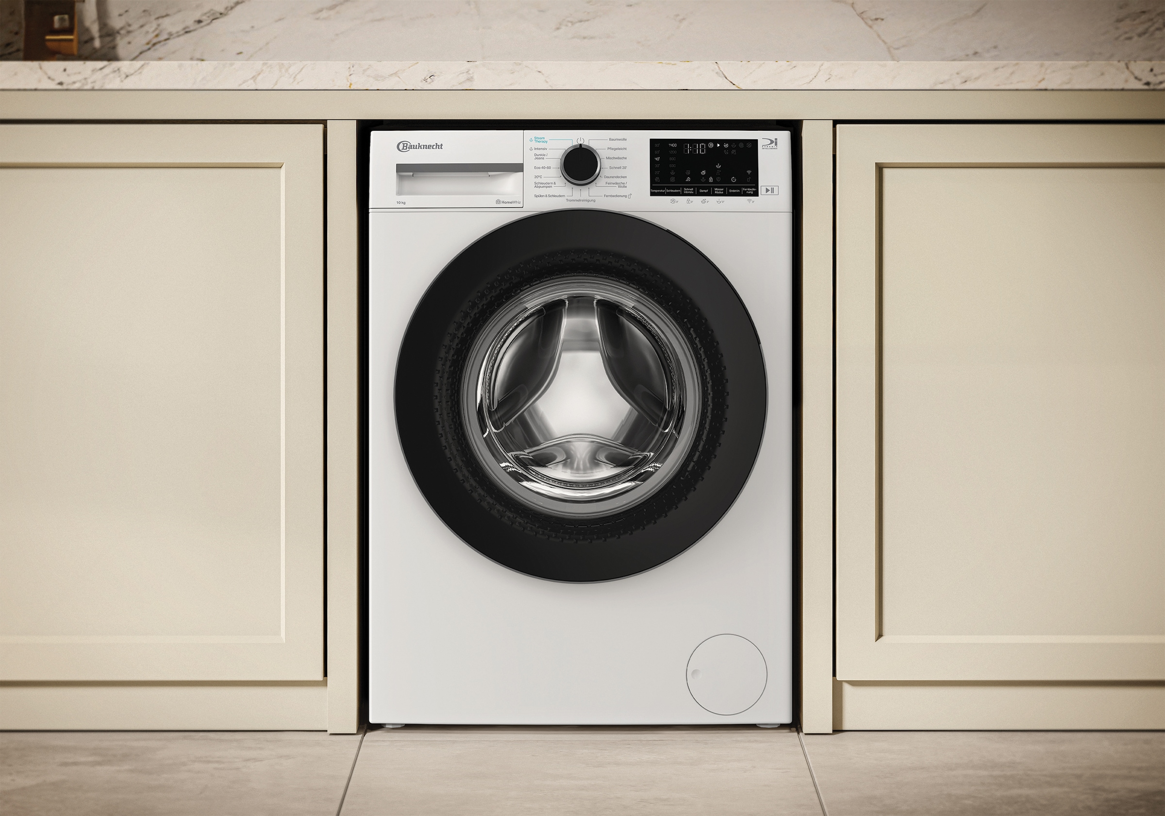 BAUKNECHT Waschmaschine »B W 10A30 BS« 10 kg 1400 U/min Adaptive Wash – Intelligente Anpassung für perfekte Waschergebnisse