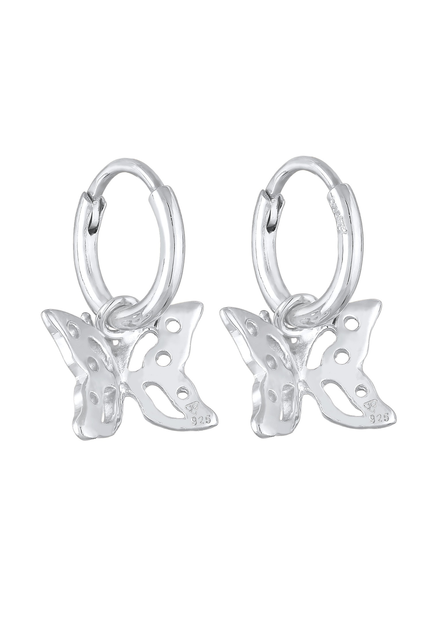 Elli Paar Creolen »Ohrringe Creolen Schmetterling Filigran 925 Silber«