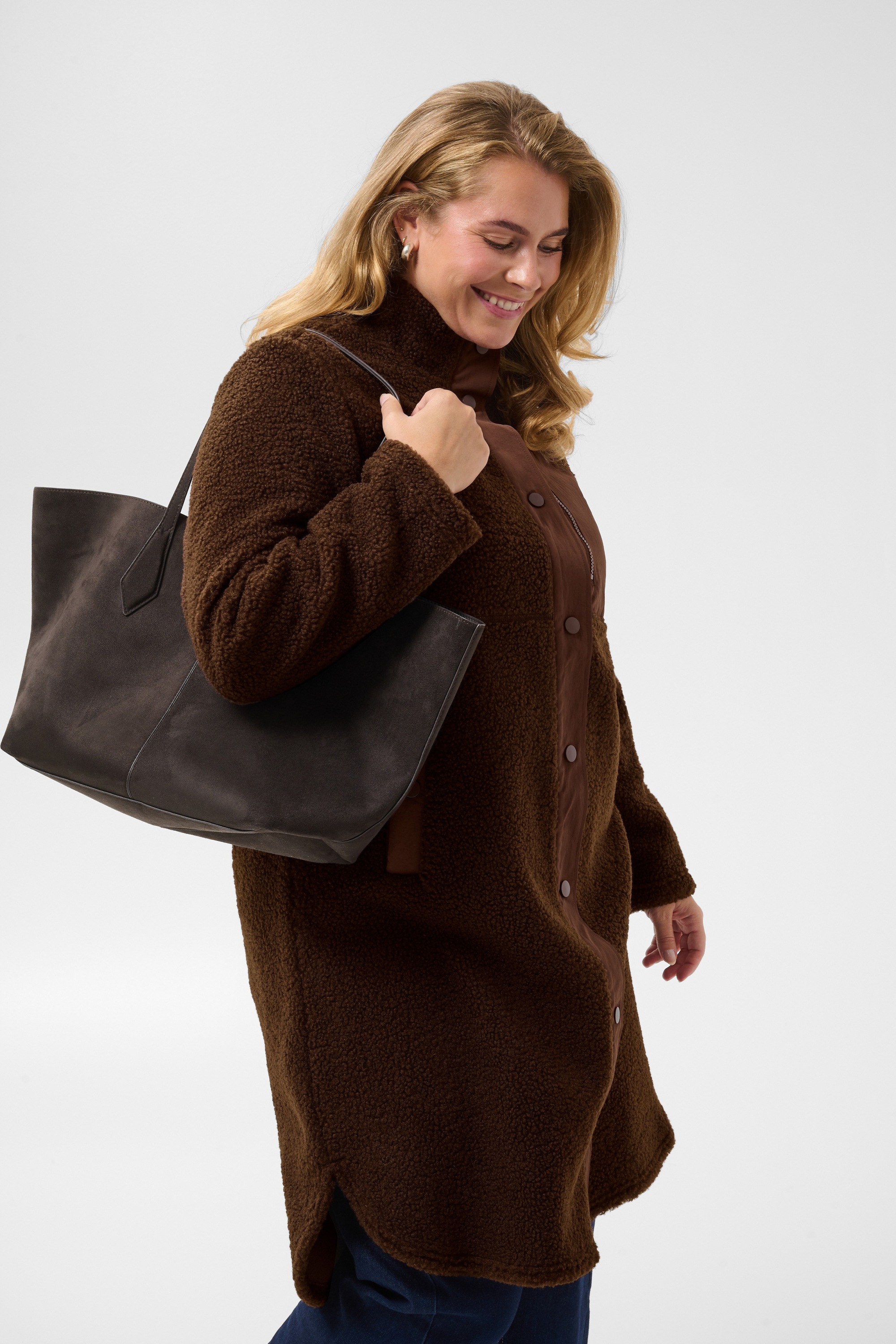 KAFFE Curve Wintermantel »KAFFE Curve Jacke KCsally«