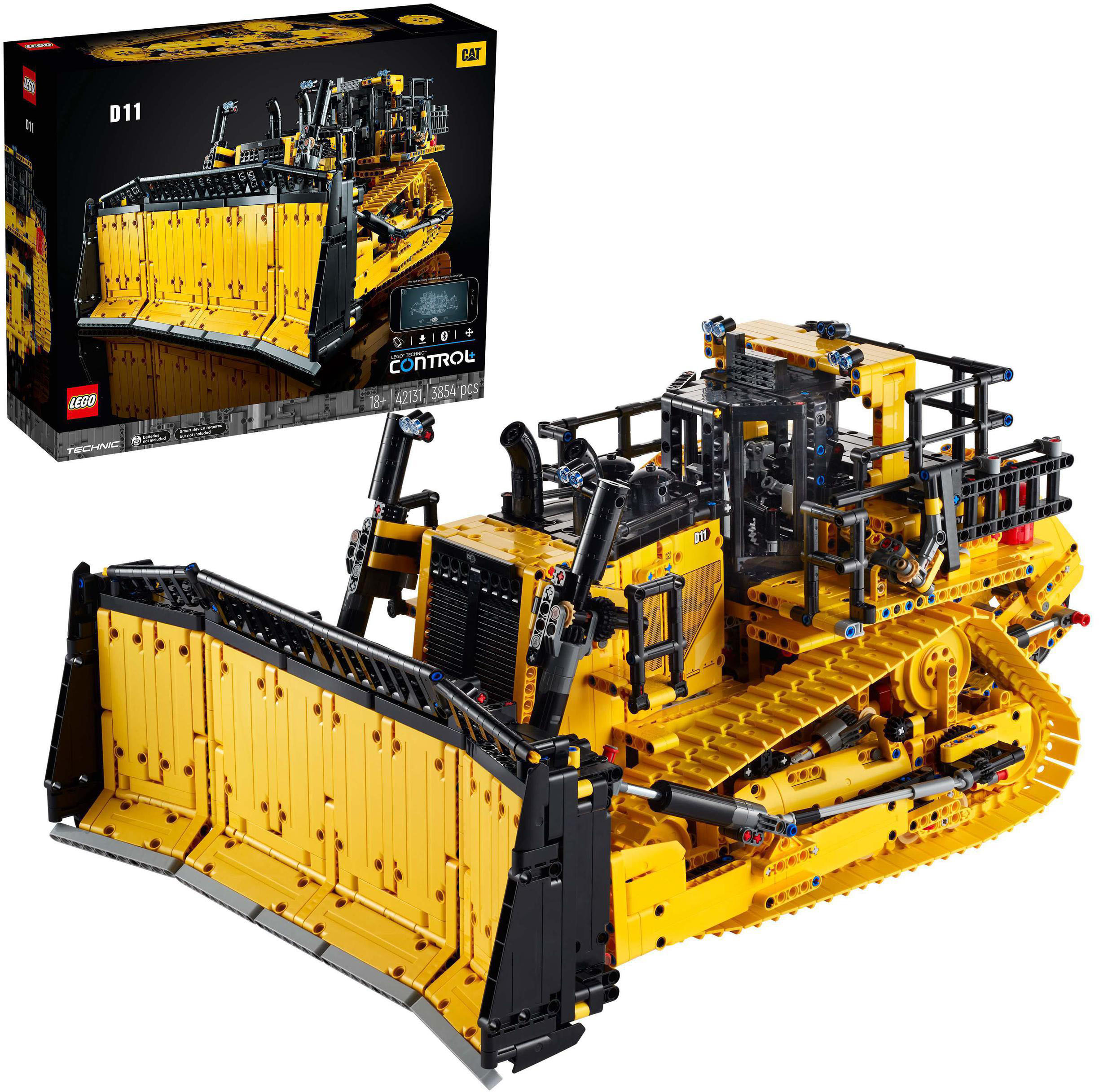 Konstruktionsspielsteine »Appgesteuerter Cat® D11 Bulldozer (42131), LEGO® Technic«,...