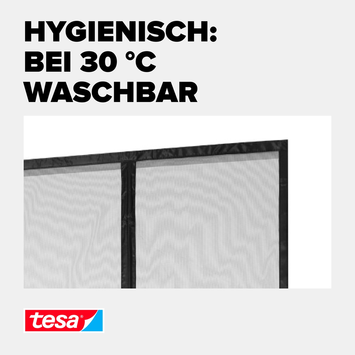 tesa Insektenschutz-Vorhang »Insect Stop Magnetvorhang selbstschließend, L - 1,00 m x 2,20 m«, Insektenschutzvorhang mit Magneten - für Balkon- und Terrassentüren