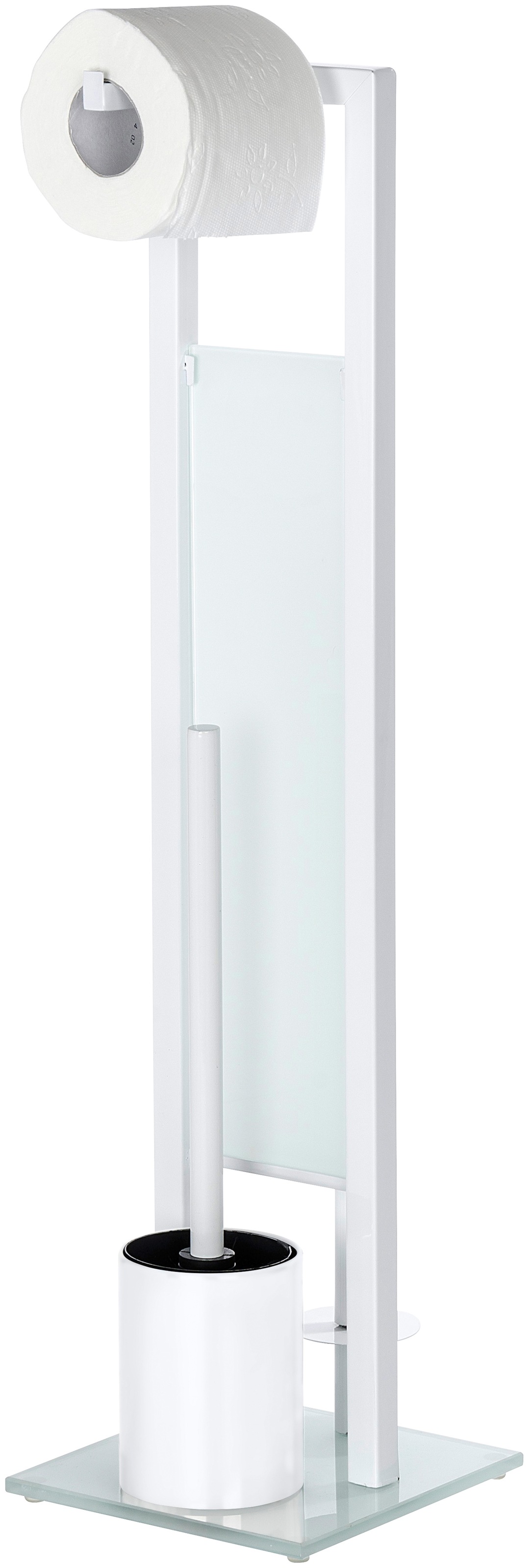 WENKO WC-Garnitur »Rivalta«, aus Sicherheitsglas-Kunststoff, integrierter  Toilettenpapierhalter und WC-Bürstenhalter online bei OTTO
