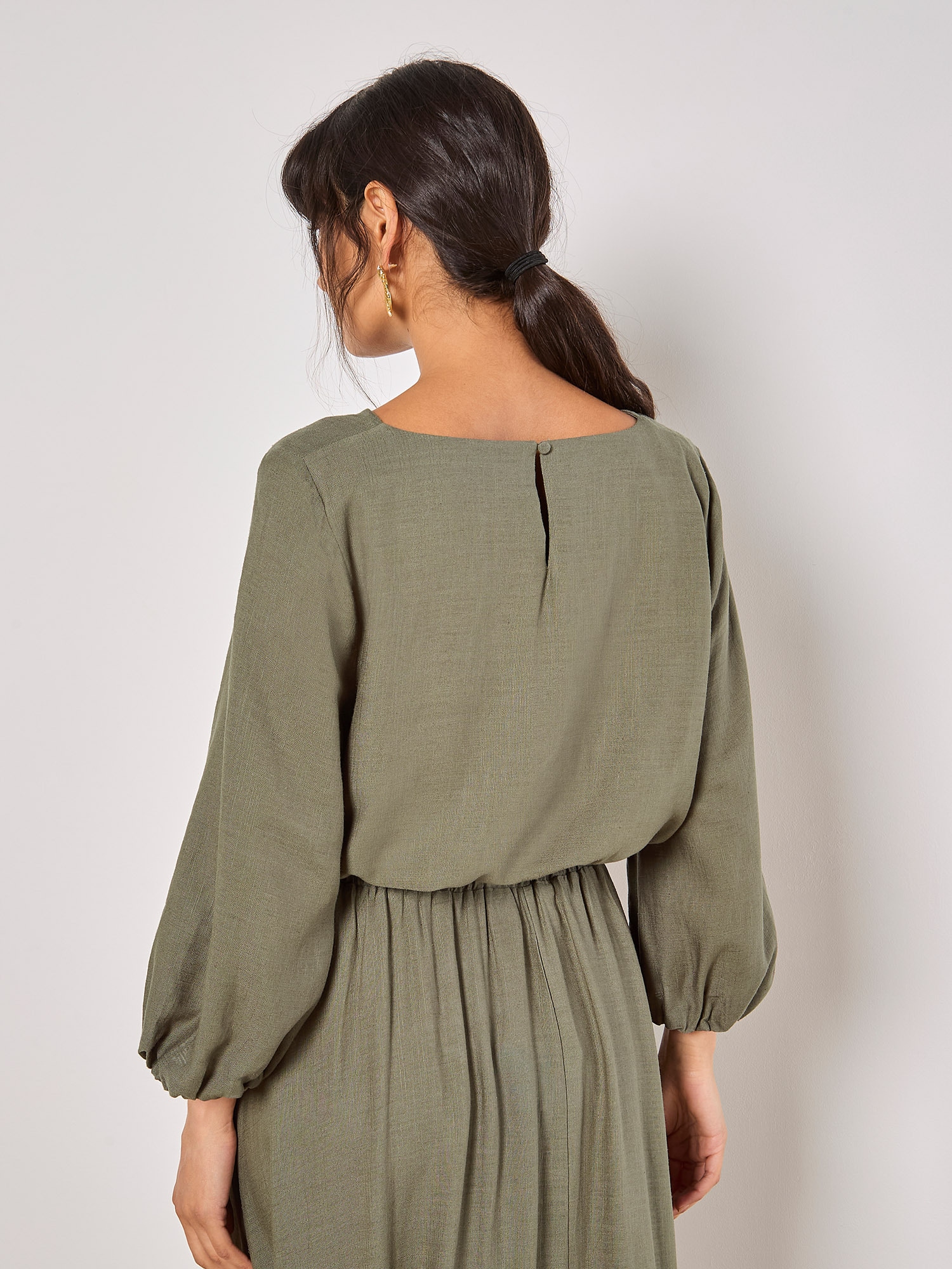Apricot Klassische Bluse »Bluse« mit Ballonärmeln