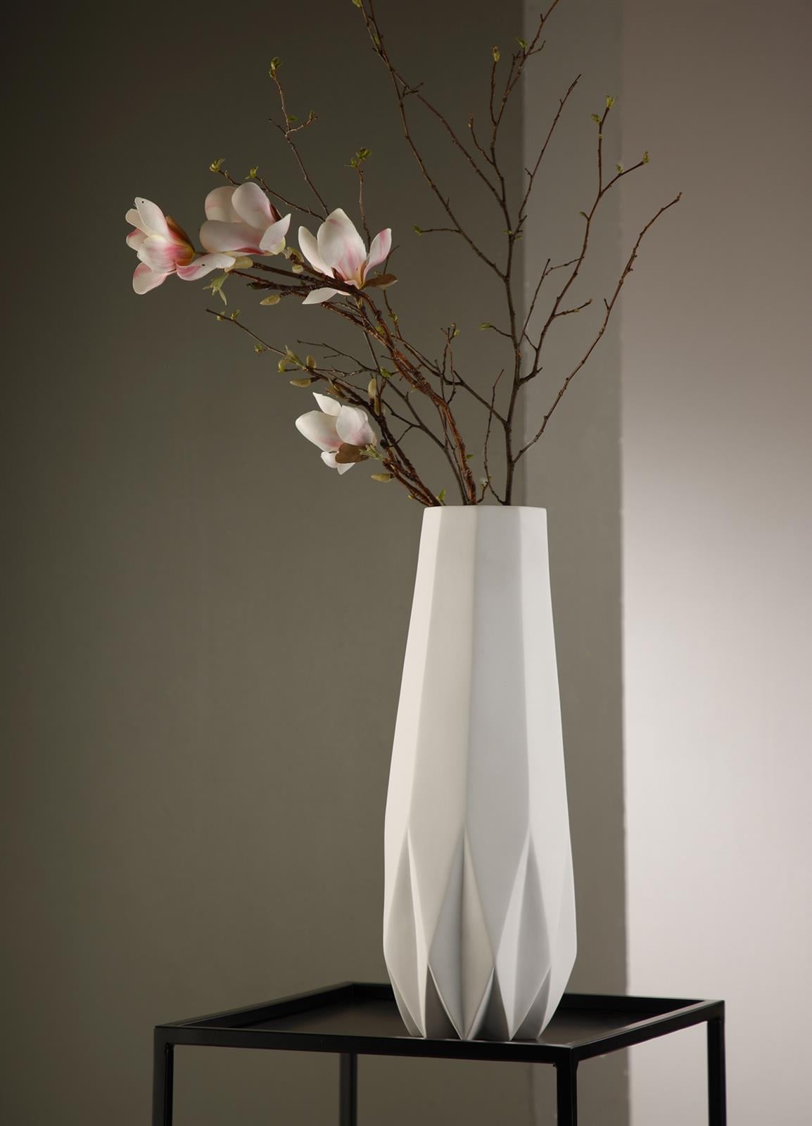 Goebel Dekovase »Vase Polygono Star 41 cm weiß« Abwischbar