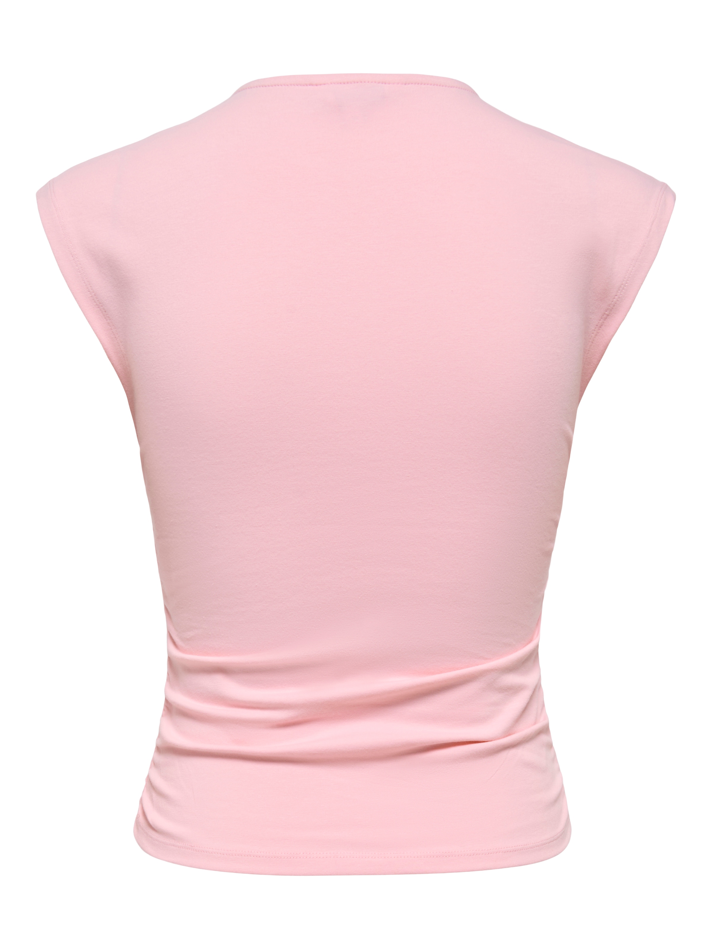 ONLY Shirttop »ONLMIRA CAPSL RUCHING TOP JRS NOOS« Baumwollmischung, regular fit, Rundhals