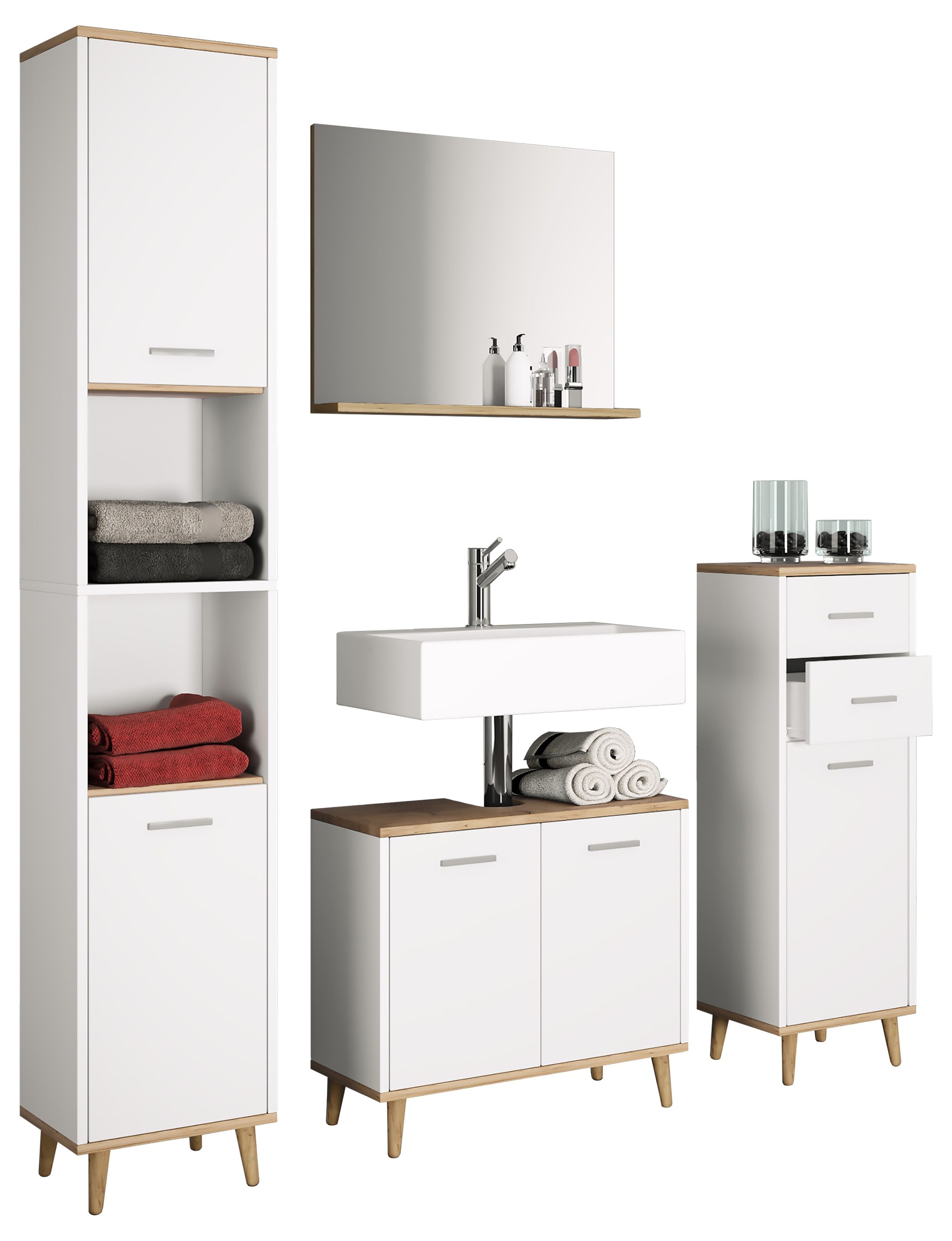 VCM Midischrank »Midischrank Badmöbel Landos«