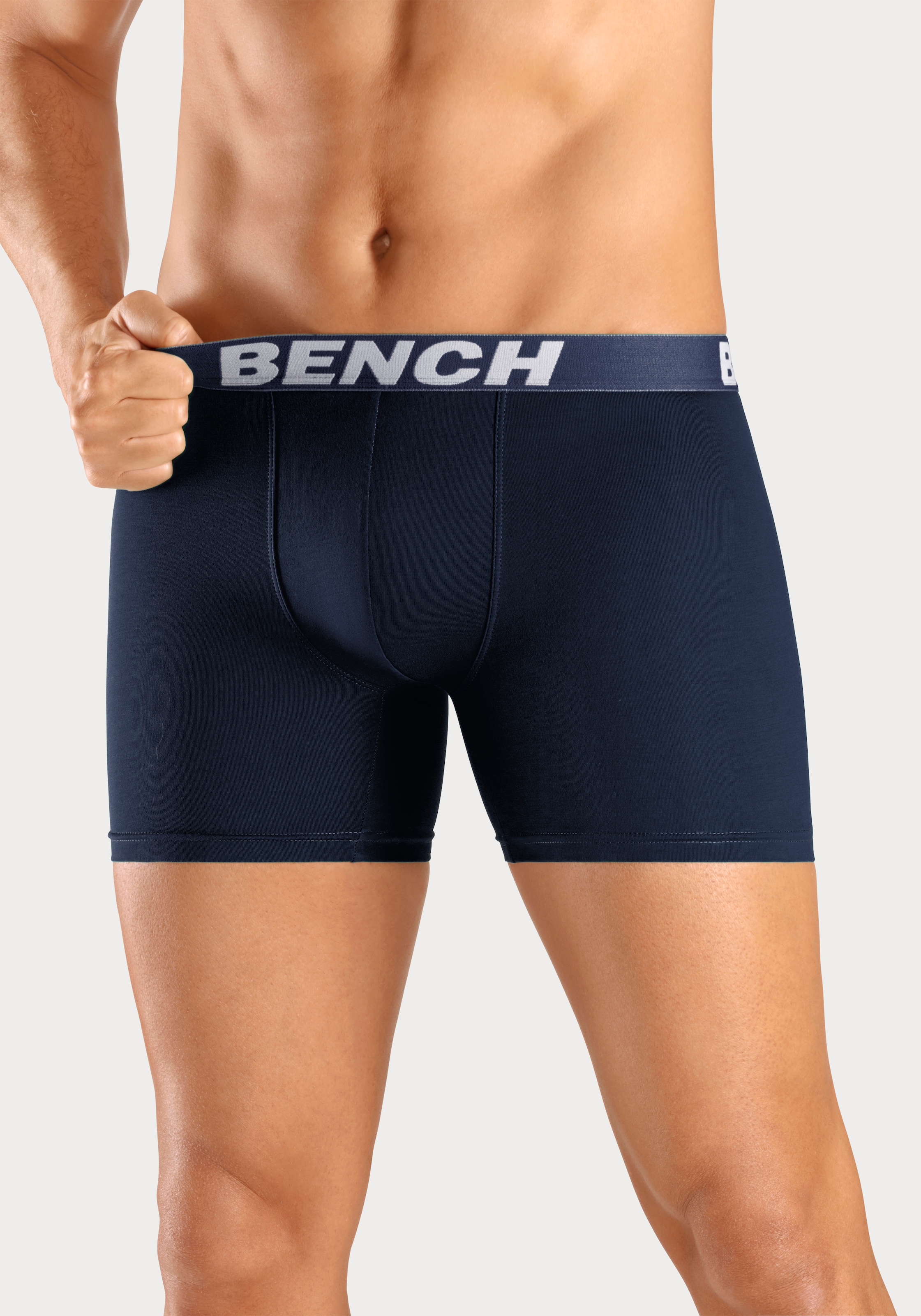 Bench. Boxer »Boxershorts für Herren«, (Packung, 4 St.), mit längerer Beinform aus Baumwollmischung