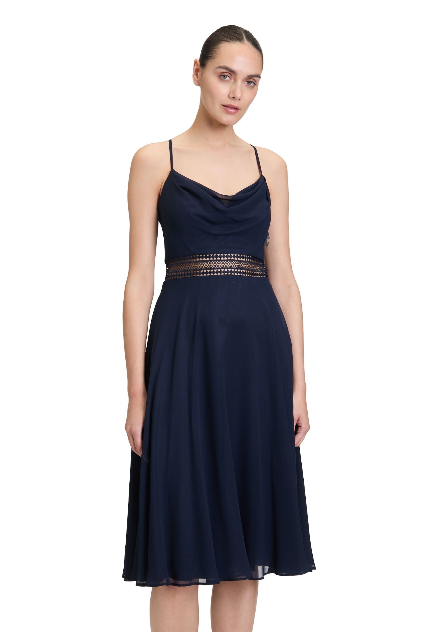 Vera Mont Cocktailkleid »Cocktailkleid mit Wasserfallausschnitt«