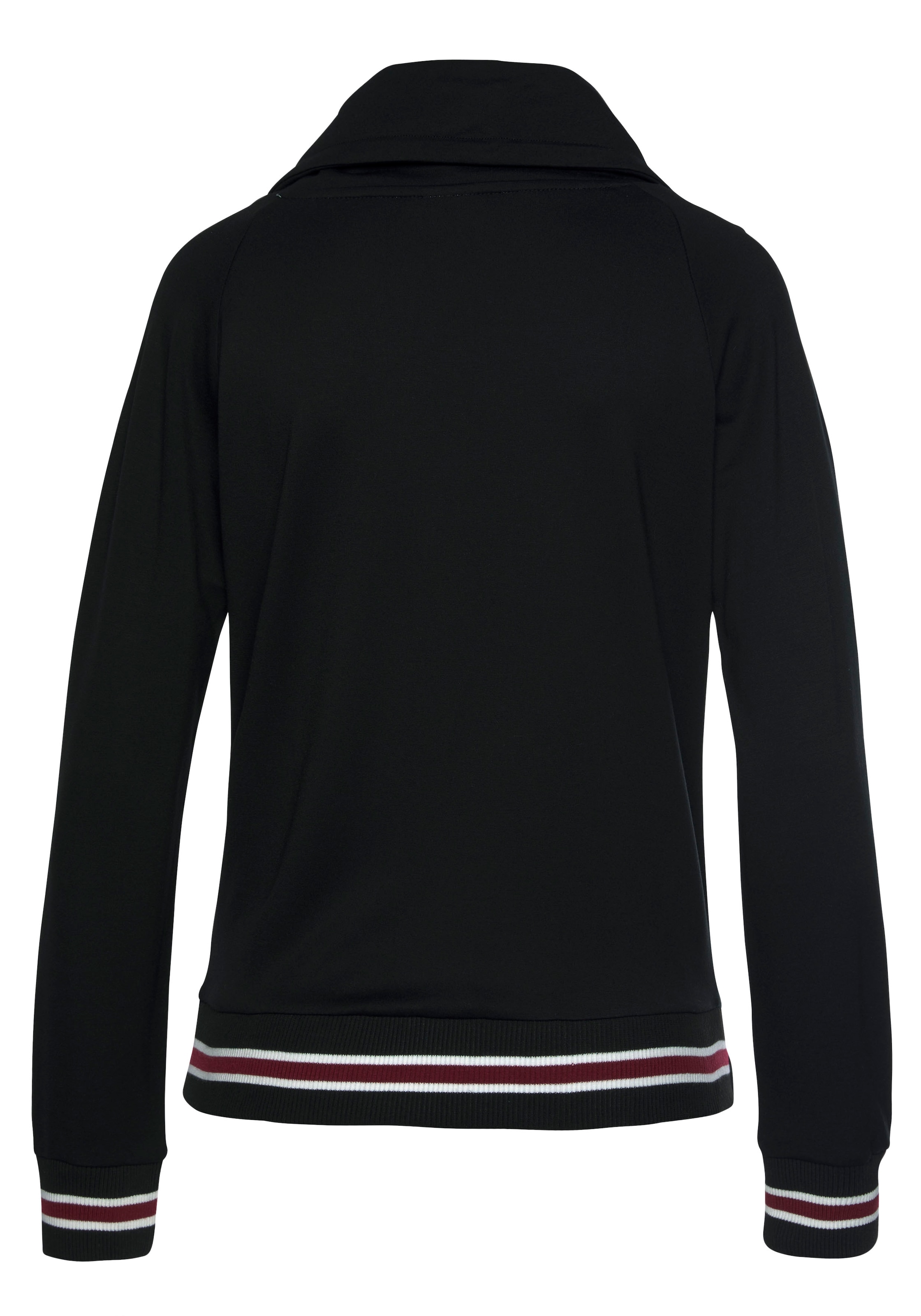 H.I.S Sweatshirt, mit geringelte Rippbündchen, Loungewear, Loungeanzug