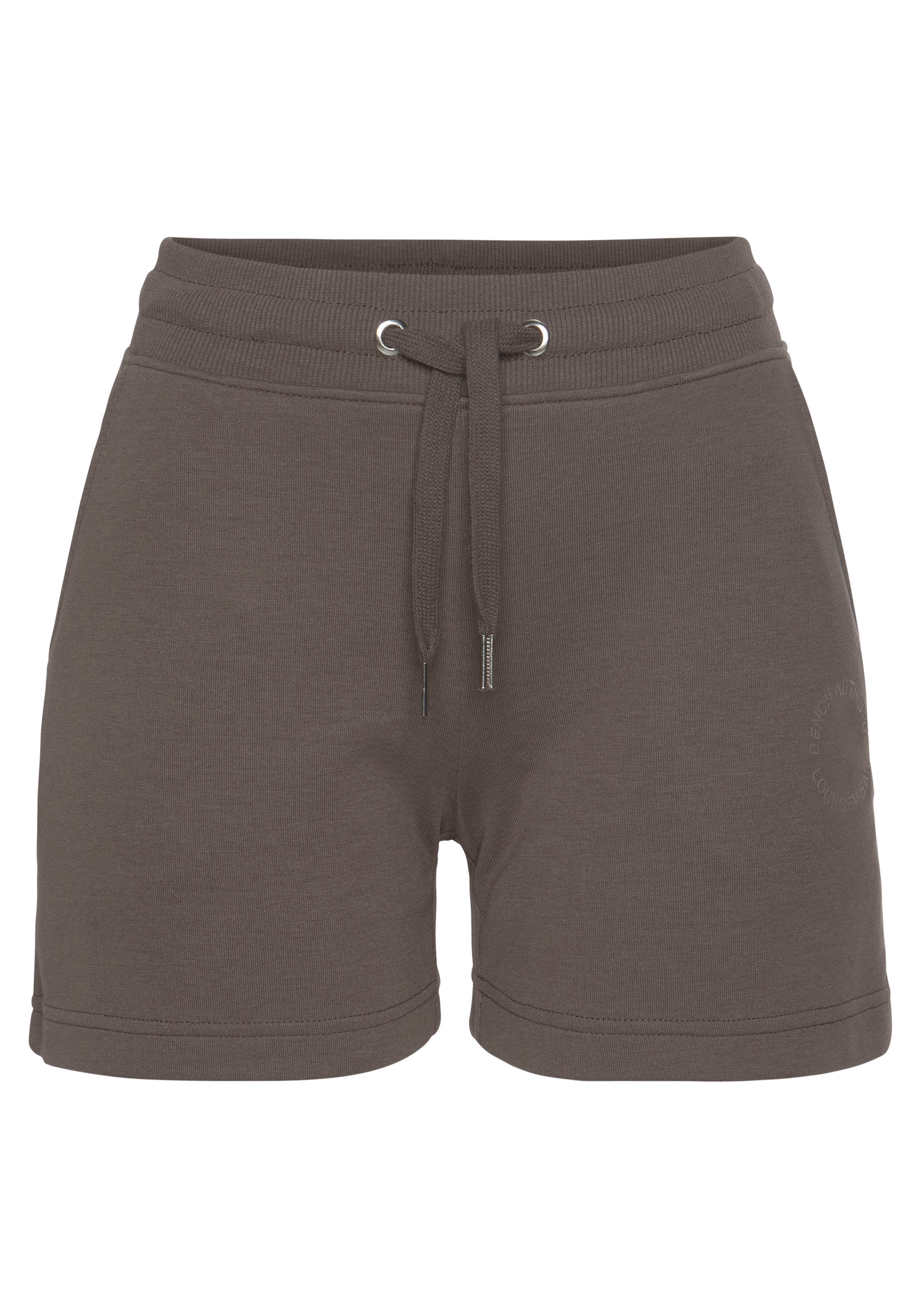 Bench. Loungewear Sweatshorts, mit Logostickerei und seitlichen Taschen, Loungewear