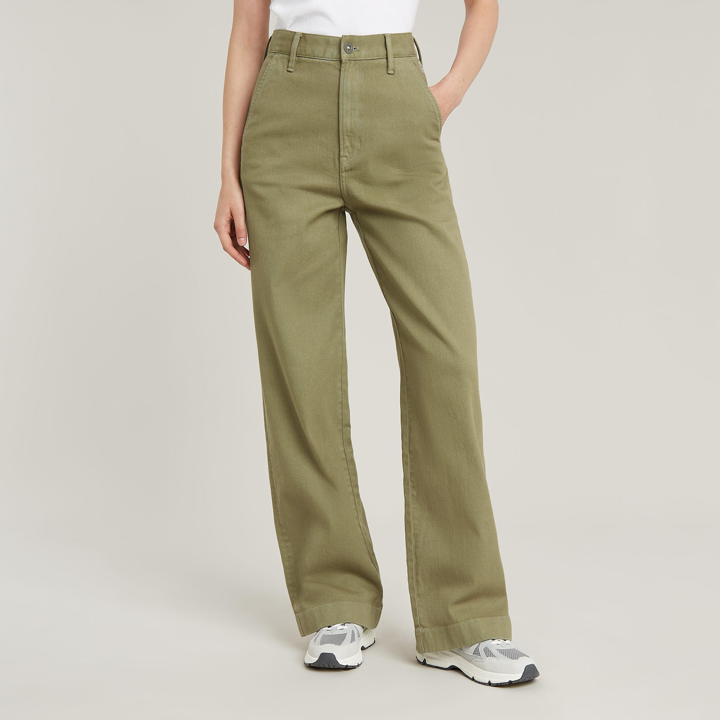 G-STAR Chinohose »Deck 2.0 High Loose Chino wmn«, mit Taschen