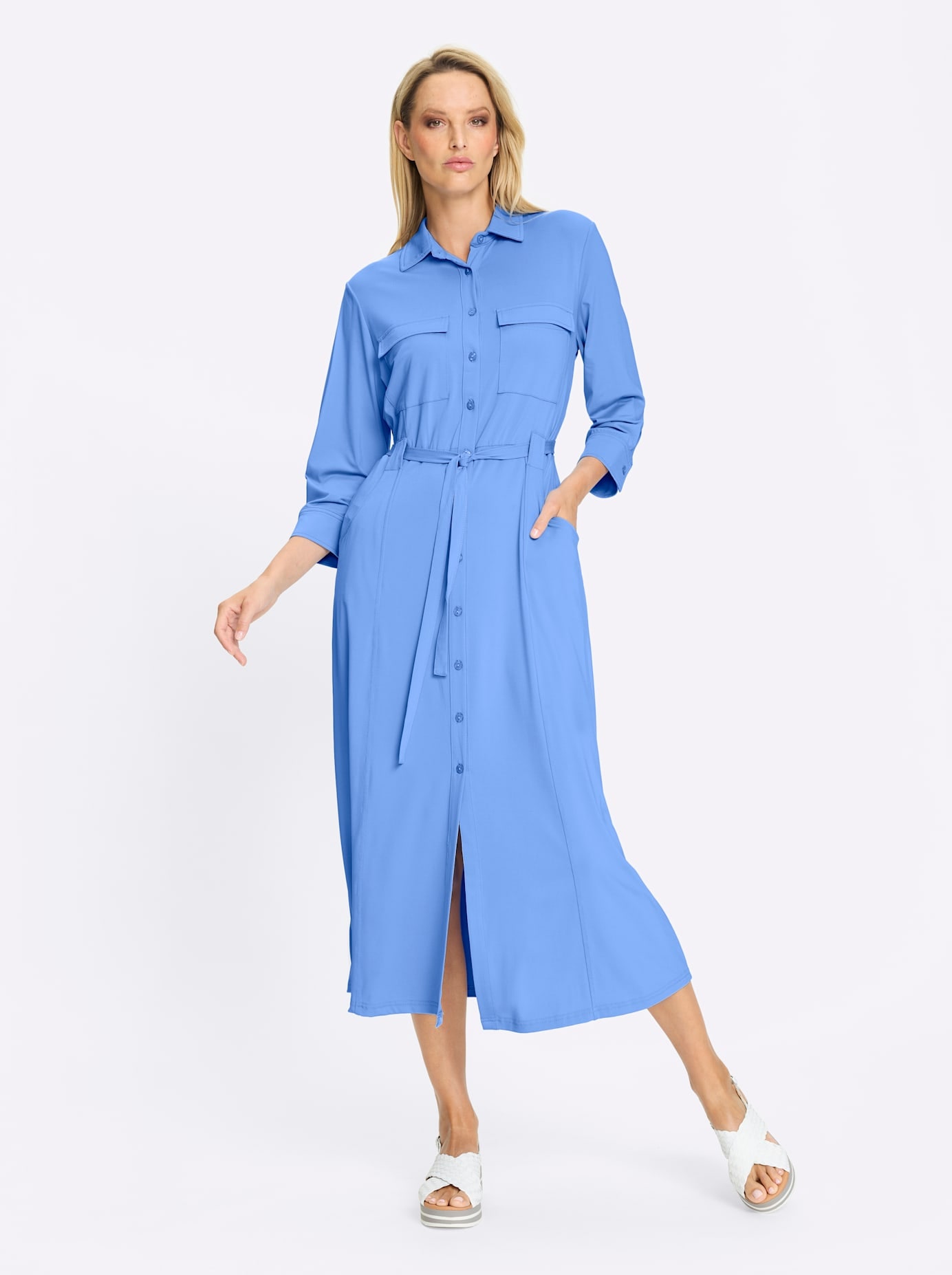 heine Jerseykleid »Jersey-Kleid« aufgesetzte Taschen