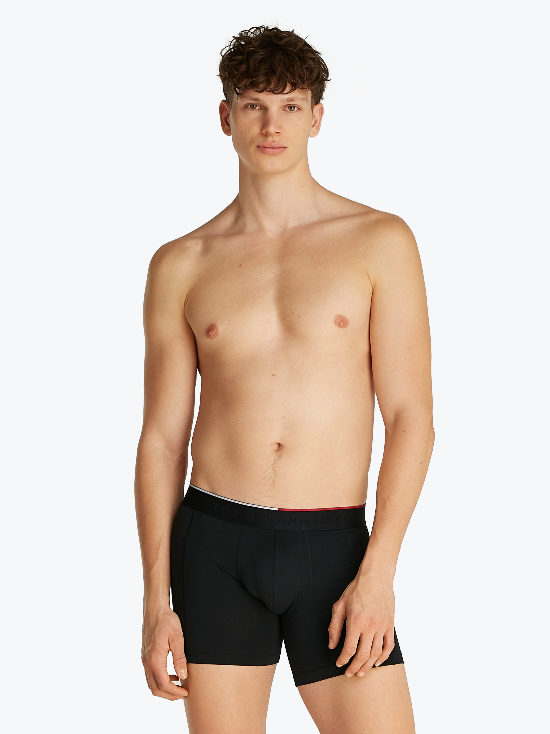 Tommy Hilfiger Underwear Boxer »3P BOXER BRIEF«, (Packung, 3 St., 3er), mit Logobund