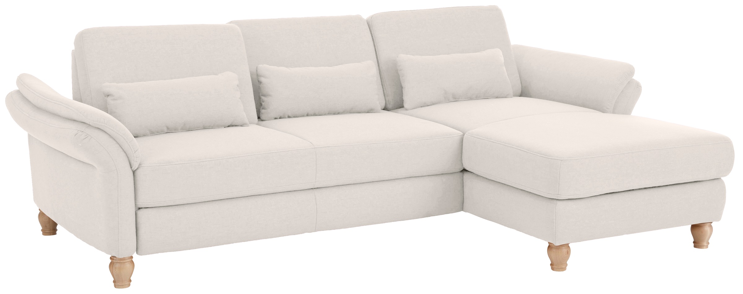 Home affaire Ecksofa »Palace L-Form«, incl. Sitztiefenverstellung, wahlweise mit Bettfunktion und Stauraum