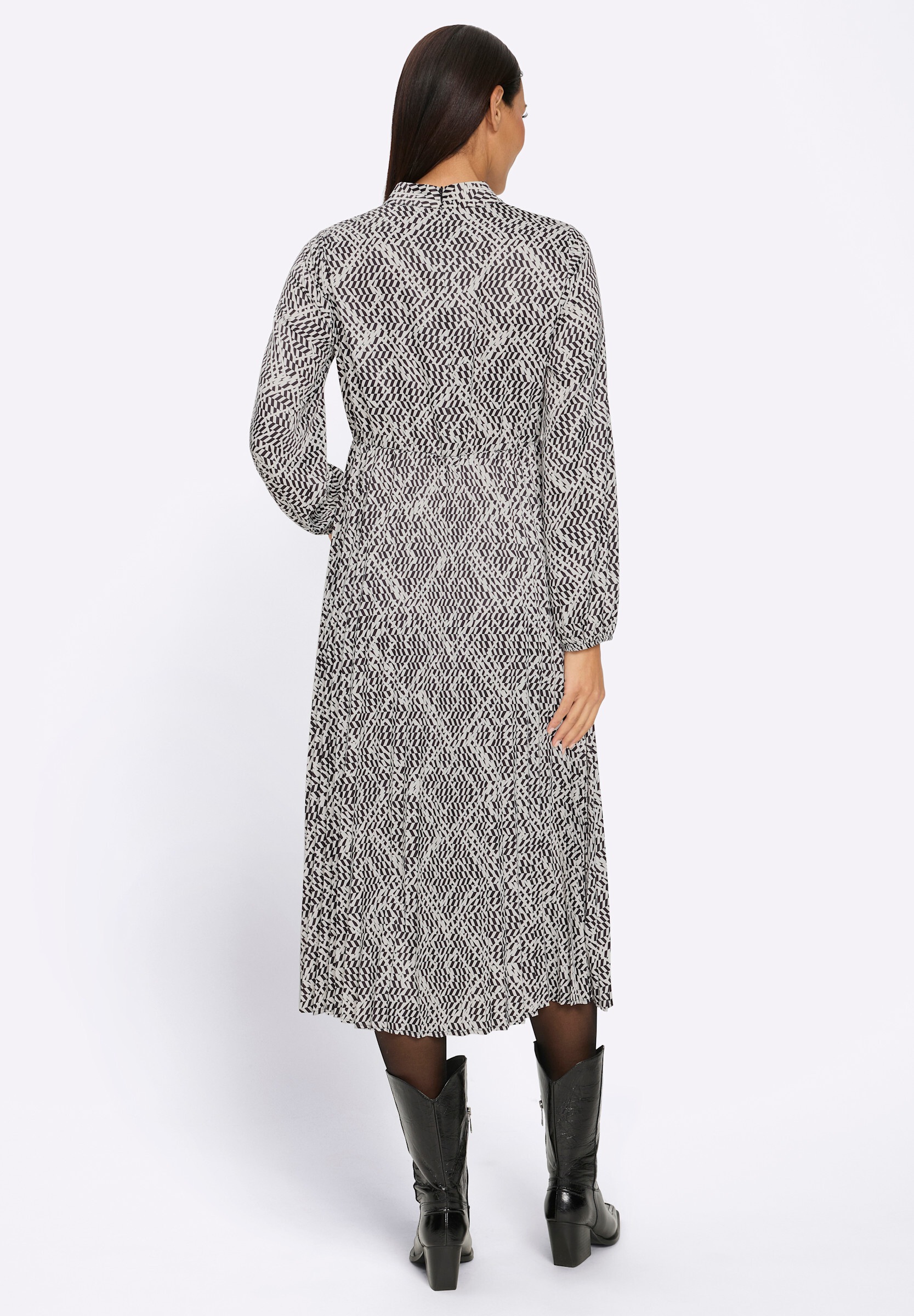 heine Hemdblusenkleid »Druck-Kleid Druckkleid« Ohne Taschen