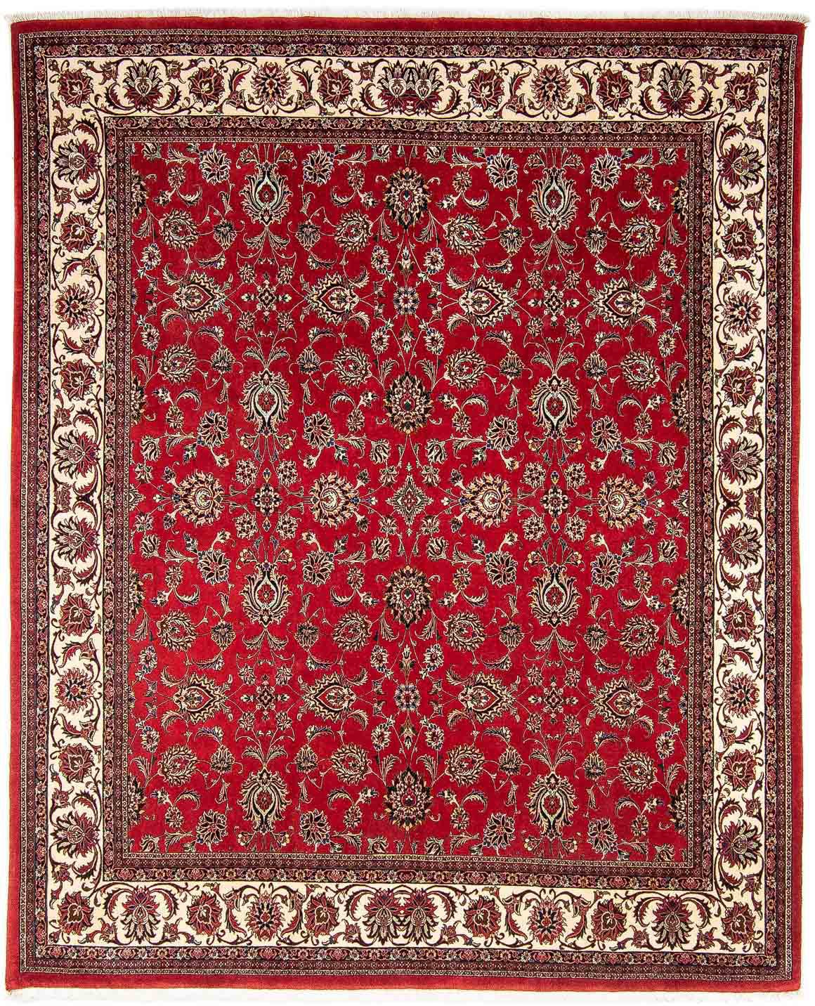 morgenland Orientteppich »Perser - Bidjar - 284 x 241 cm - dunkelrot«, rechteckig, Wohnzimmer, Handgeknüpft, Einzelstück mit Zertifikat