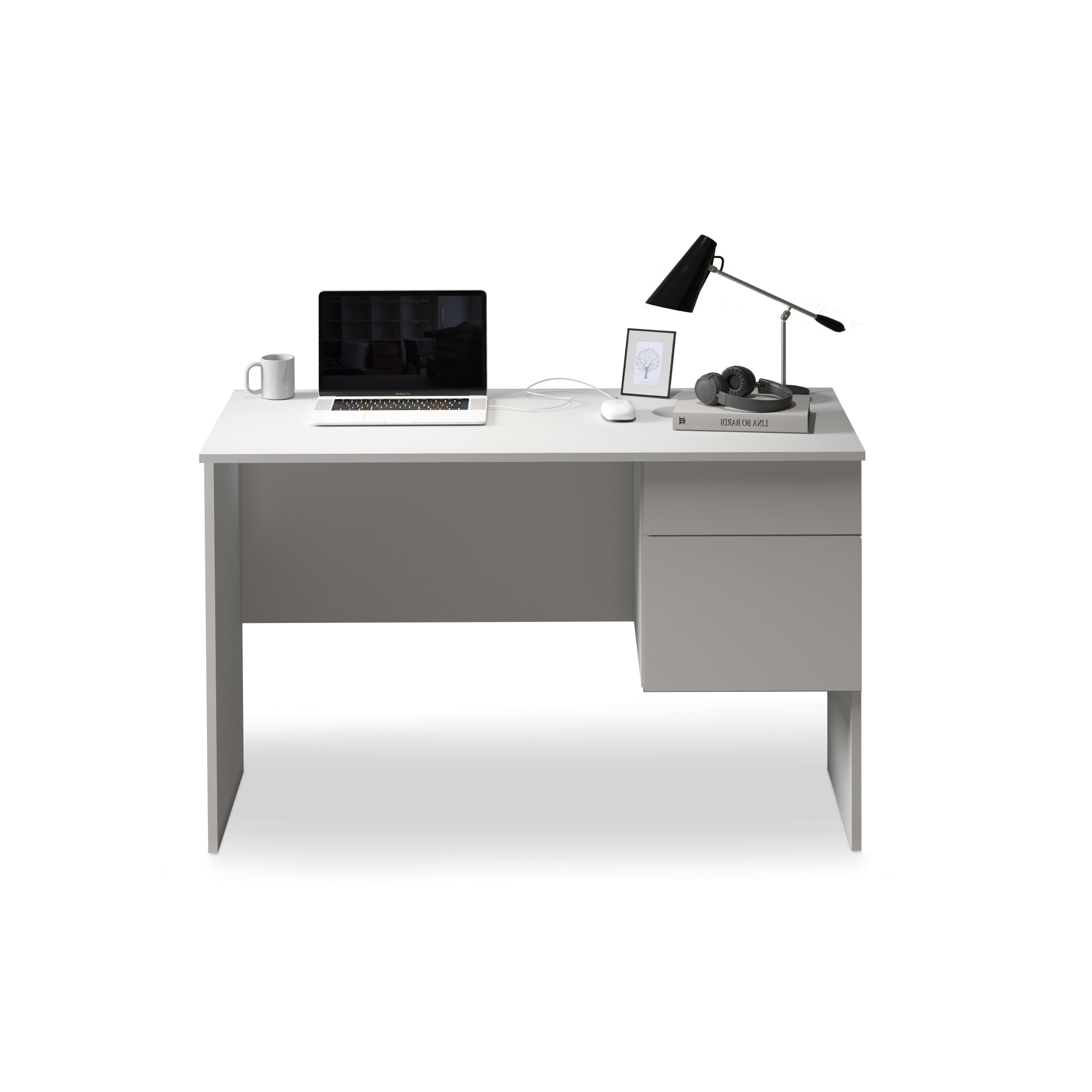 INOSIGN Schreibtisch »Essential, Schreibtisch, kleiner Computertisch, Bürotisch für Büro«, (1 St.), mit 1 Tür,1 Schublade, Arbeitsplatte Breite 110 cm