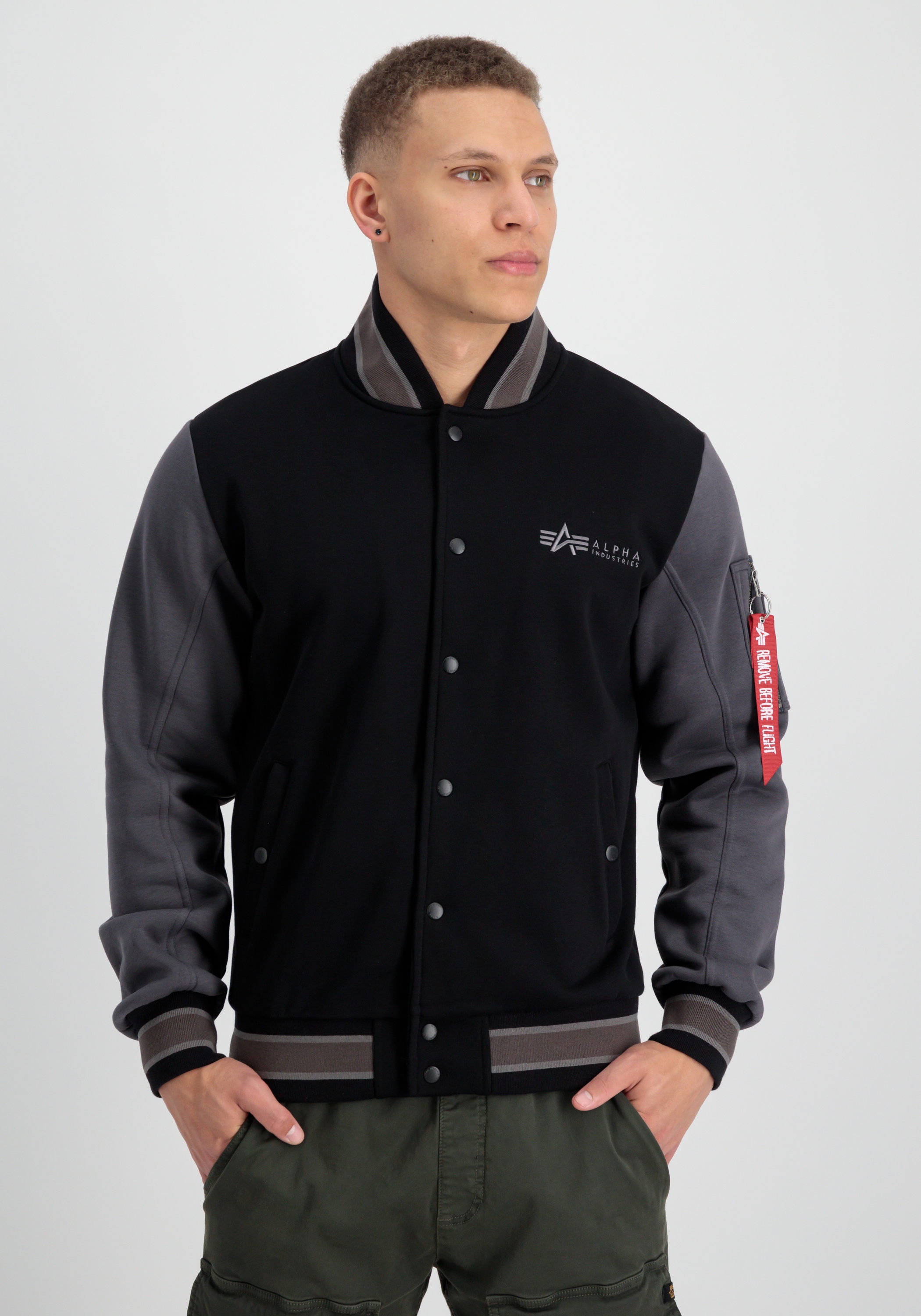 Alpha Industries Sweater »Alpha Industries Men - Outdoor Jackets Varsity Sweat Jacket ML«