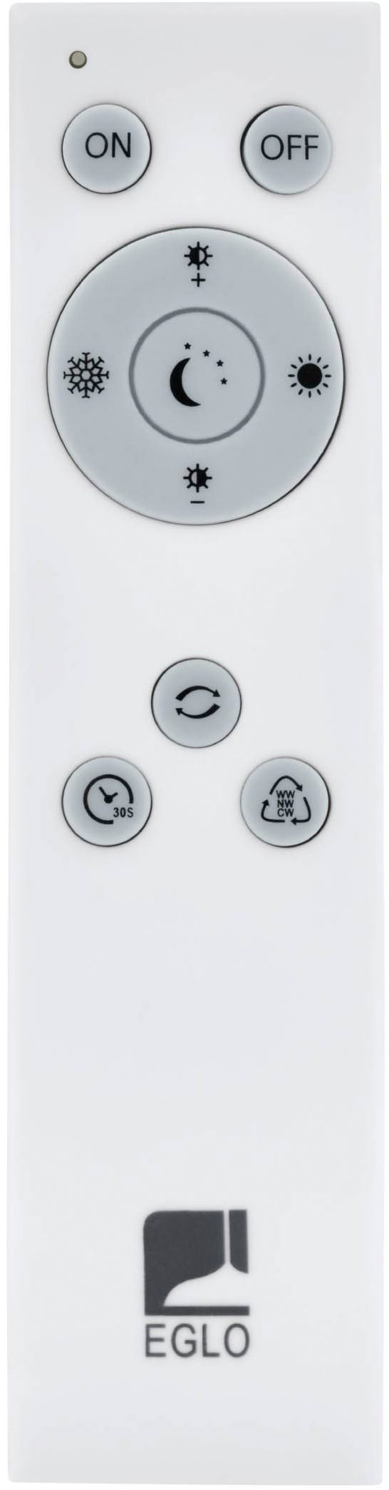 EGLO Deckenleuchte »Giron Deckenlampe, Stahl und Kunststoff, Wohnzimmerlampe, Flurlampe« LED-Modul 1 Stk. Kaltweiß | Neutralweiß | Warmweiß Wand-/Deckenleuchte - H8,5 x Ø76 cm - weiß - 54,5W inkl.