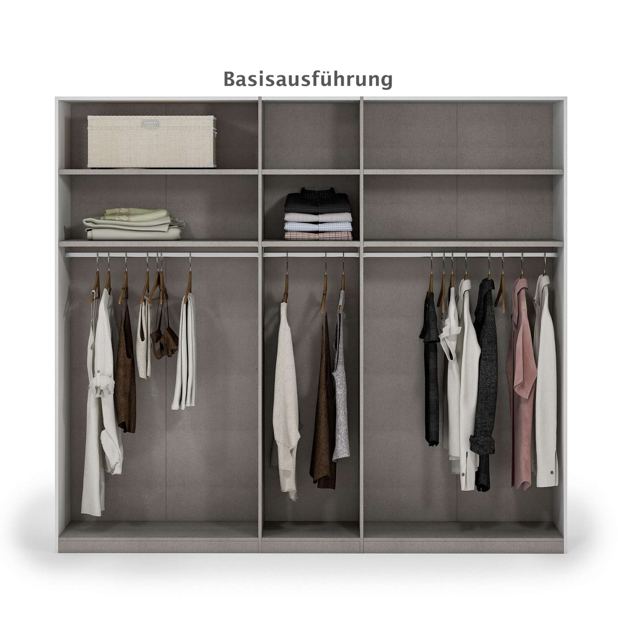 INOSIGN Kleiderschrank »AMETISTA, Drehtürenschrank, designgeformten Fronten«, Made in Italy, hochglanz lackiert, Basisausführung, Zubehör extra