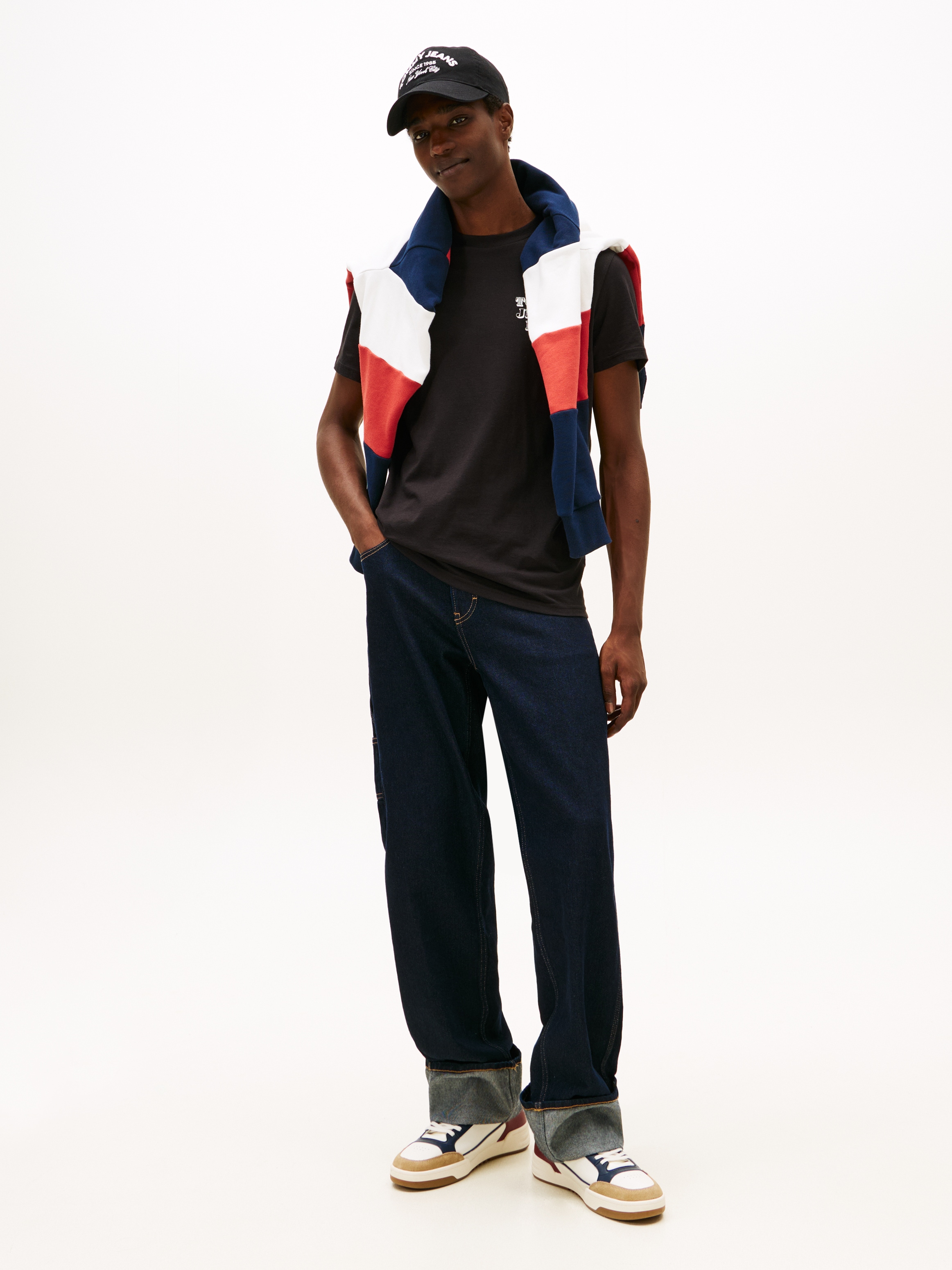 Tommy Jeans T-Shirt »TJM ENTRY BILLS« slim fit, Jersey, Rundhals