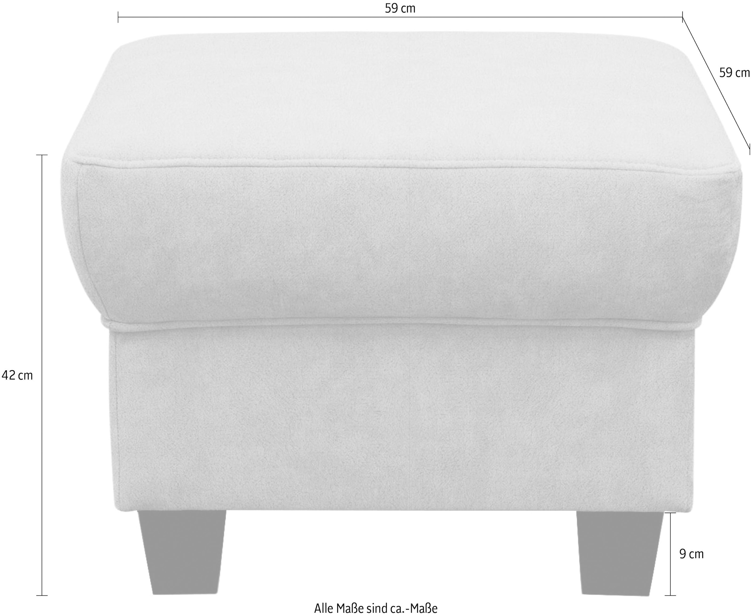 OTTO home Hocker »Silkeborg« Polsterhocker Silkeborg passend zum Sofa, Breite 59 cm
