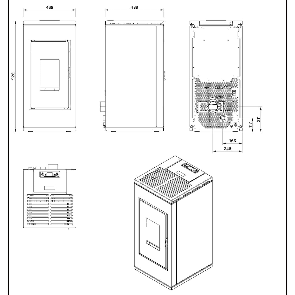 interstoves Pelletofen »J_olene 8«