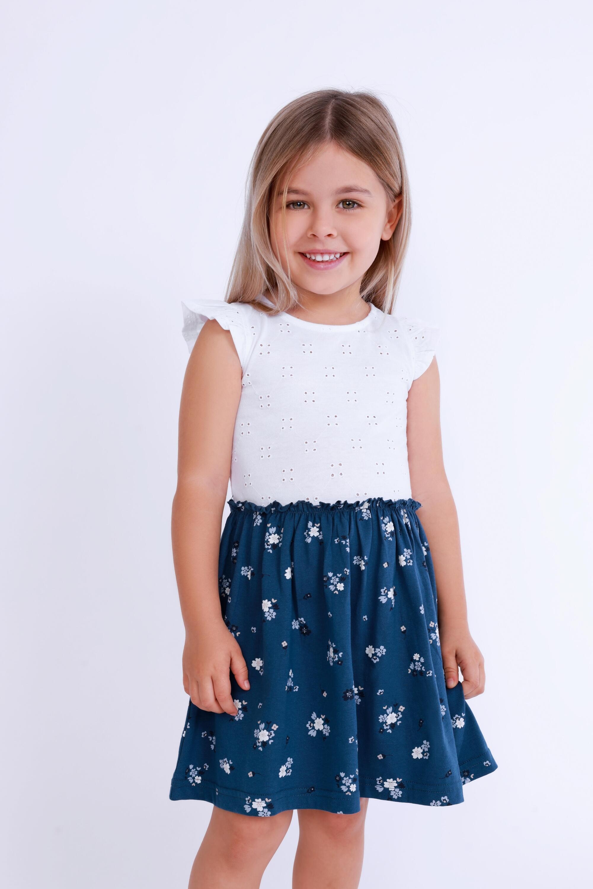 Blue Seven Jerseykleid »Blue Seven Mädchen Kleid mit Blumen«