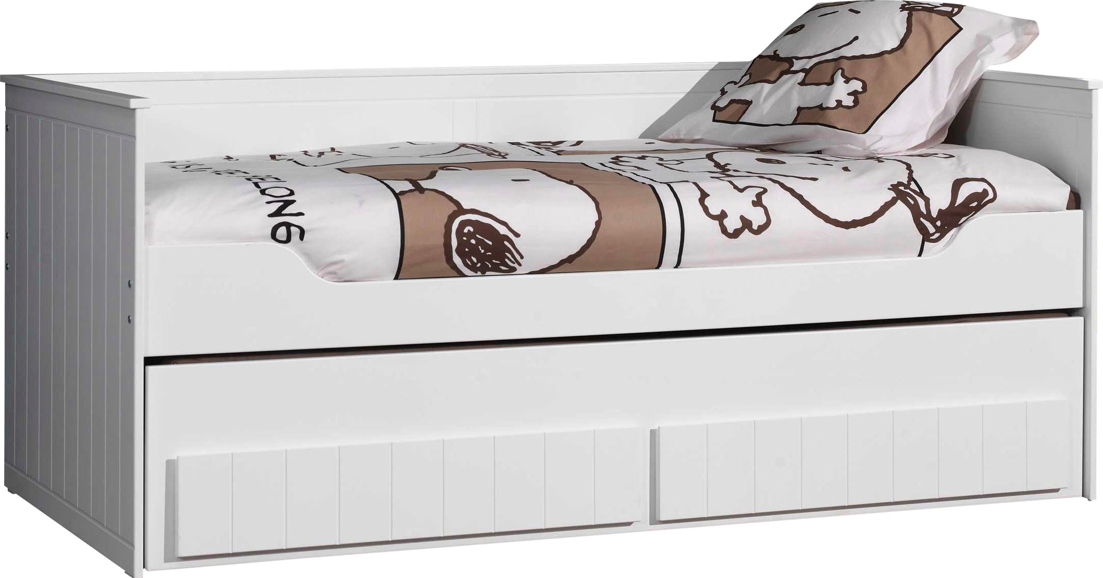Vipack Einzelbett, (Made in Europe), Funktionelles Kojenbett mit 2 Liegeflächen à 90 x 200 cm, 2 Schubladen