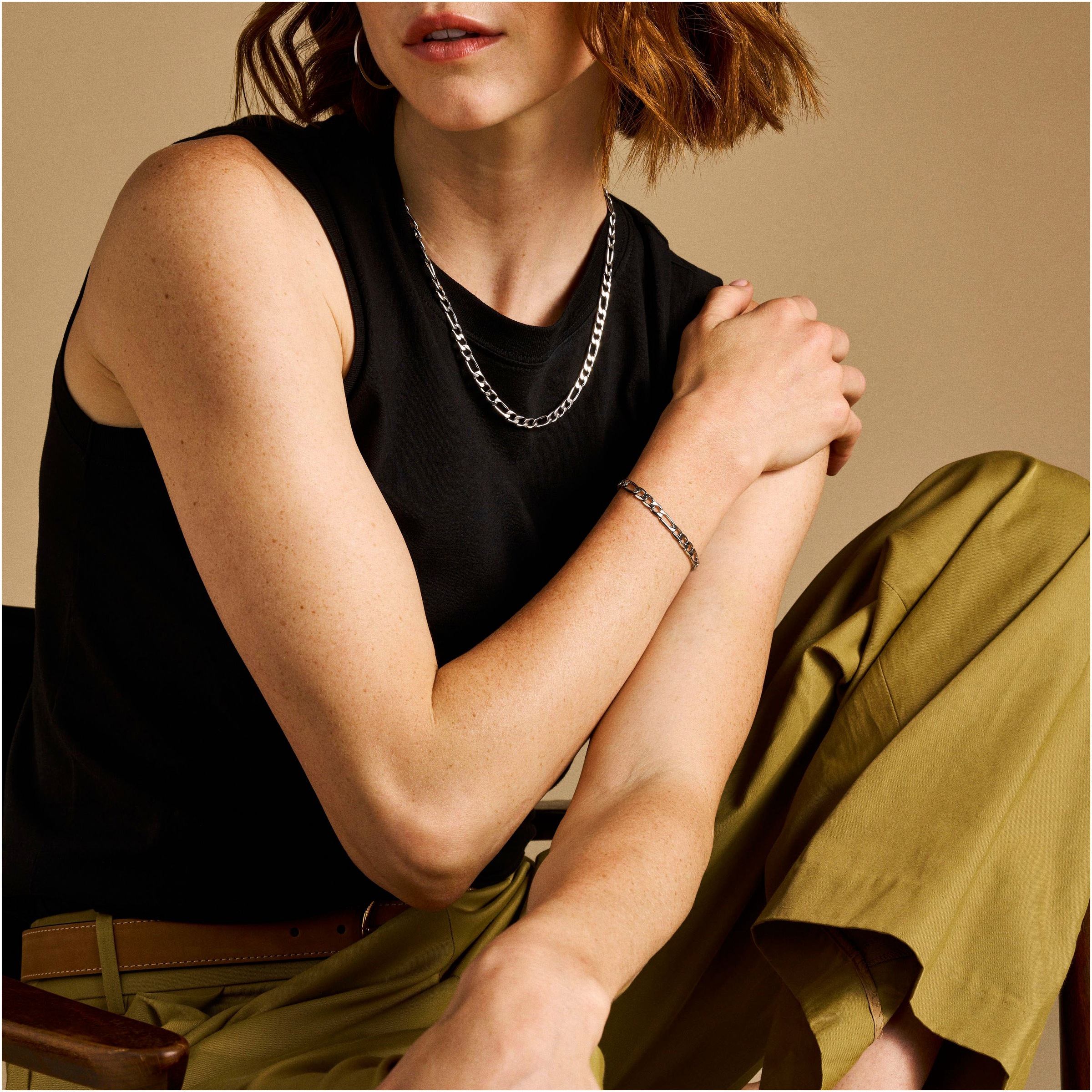 Fossil Armband »Schmuck Geschenk Edelstahl ALL STACKED UP, JF04723040«