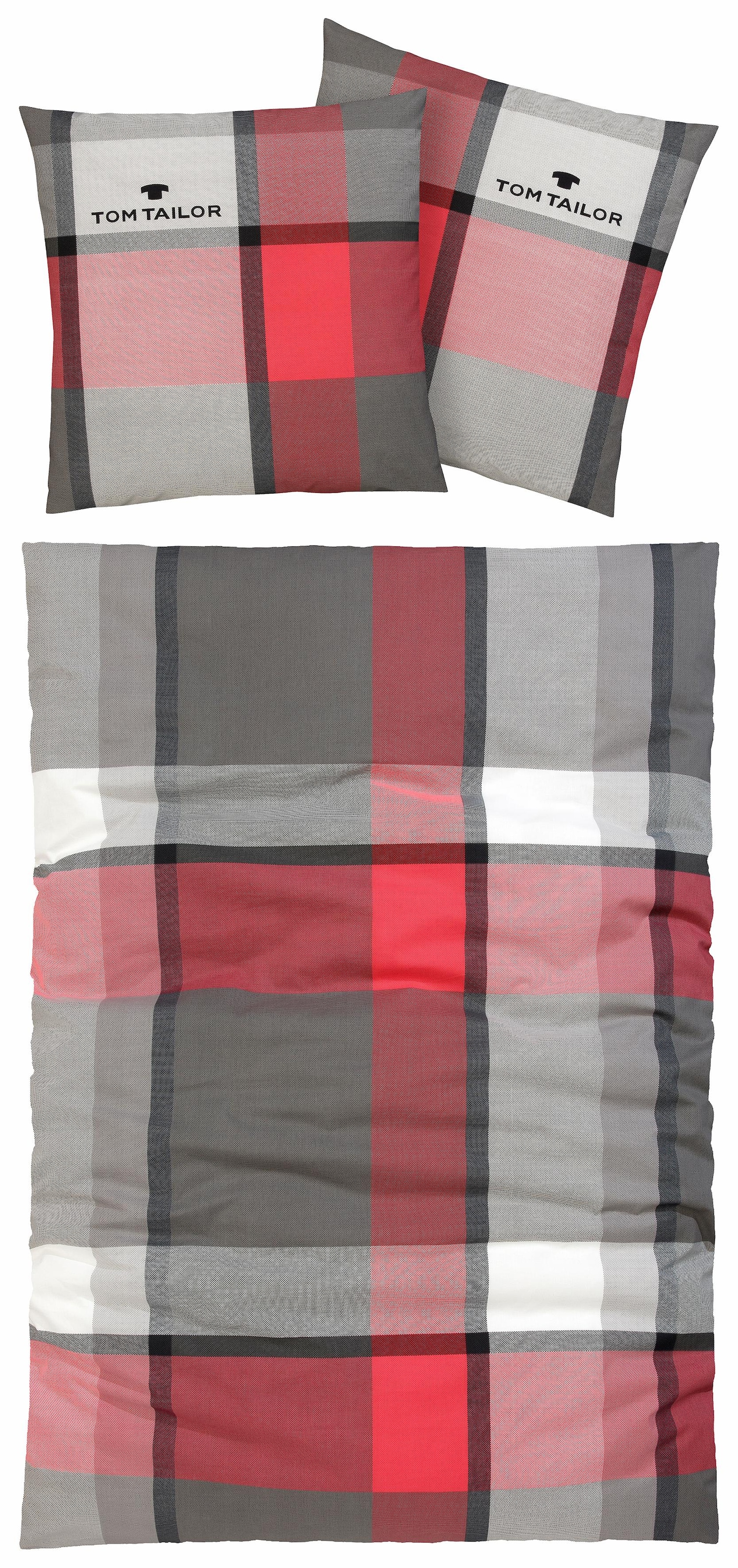 TOM TAILOR HOME Bettwäsche »Lenny in Gr. 135x200 oder 155x220 cm«, mit GRATIS-Zugabe: Kissenhülle