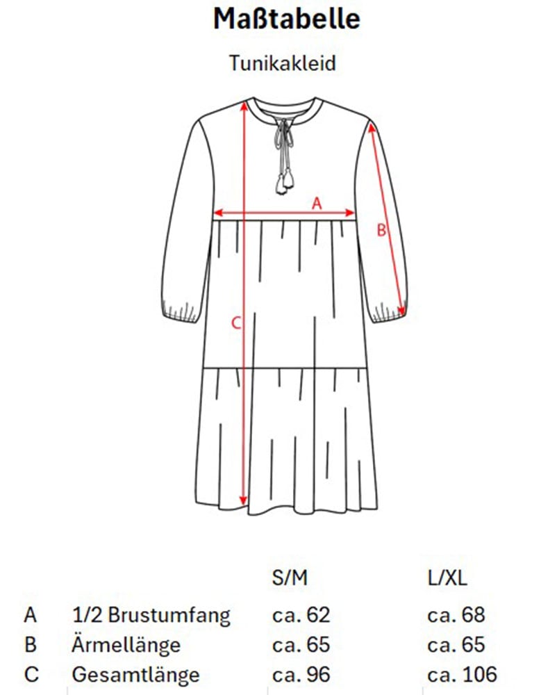 Zwillingsherz Sommerkleid »"Blätter Zweifarbig"«, mit Tasseln und kontrastfarbigen Details