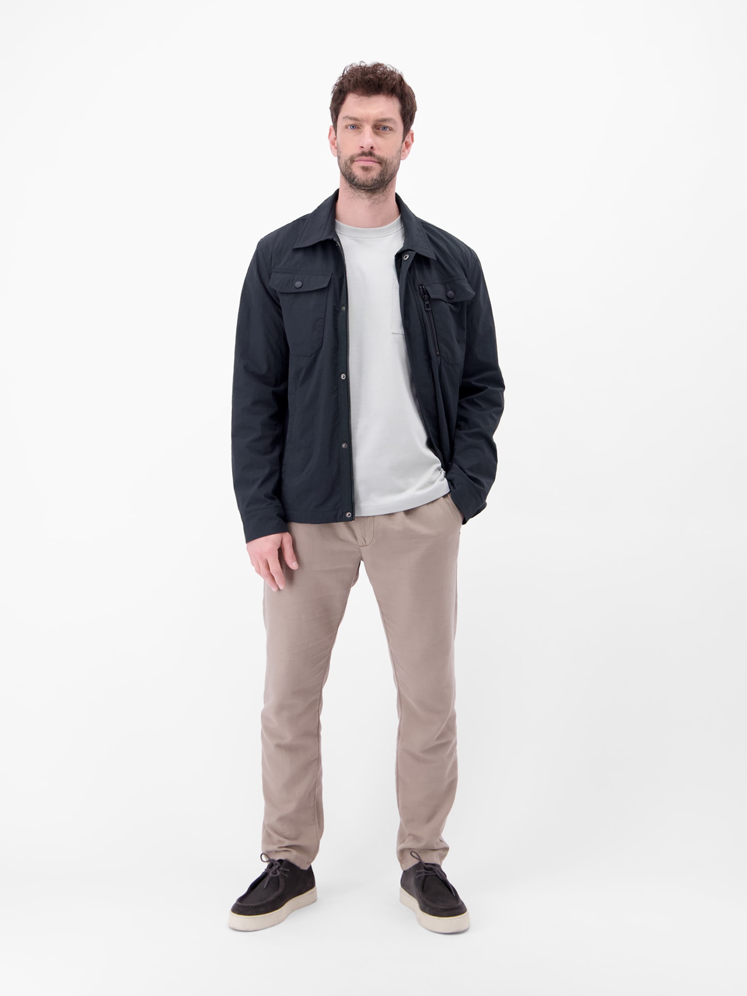 LERROS Outdoorjacke »Leichte Hemdjacke mit Funktion« ohne Kapuze Wind- und Wasserabweisend, Atmungsaktiv, Aufgesetzte Brusttaschen