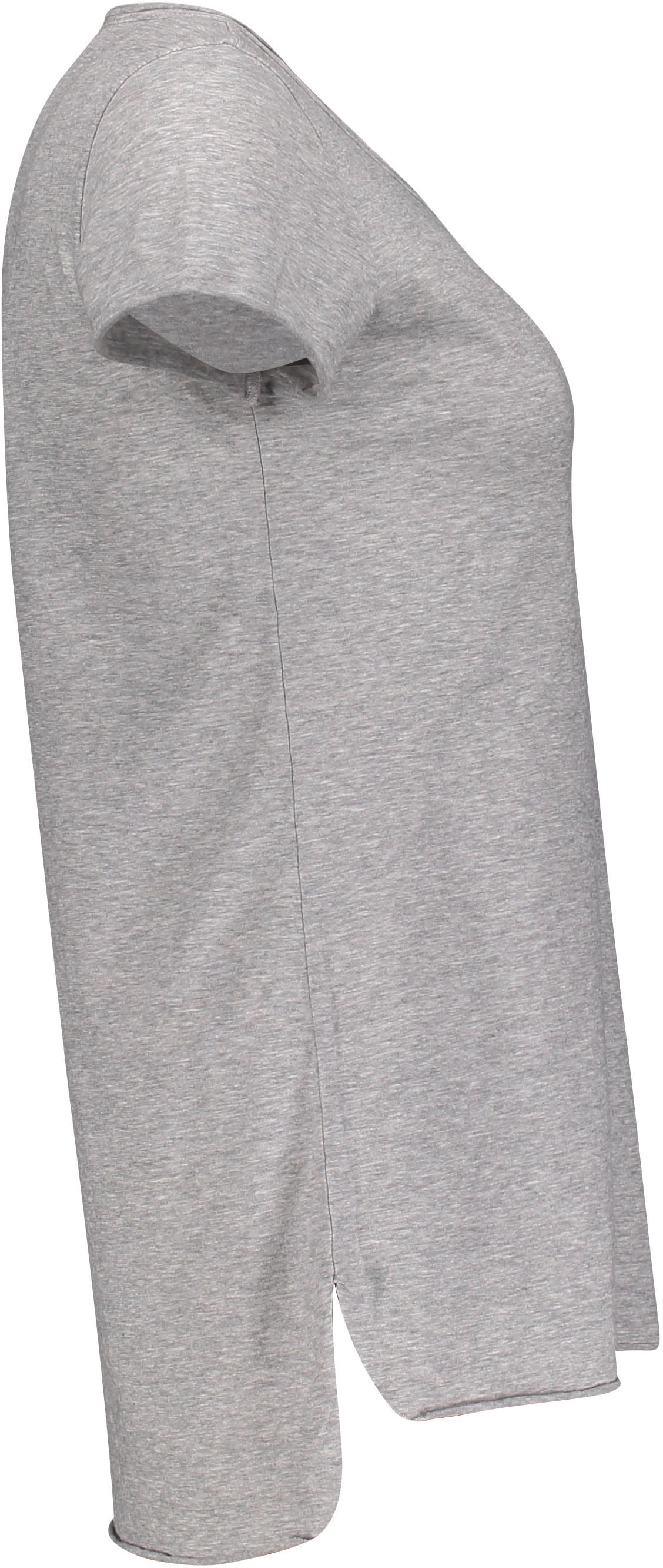 Please Jeans T-Shirt »M00A«, mit Please Metal-Label und leicht angeschnittenen Saumabschlüssen